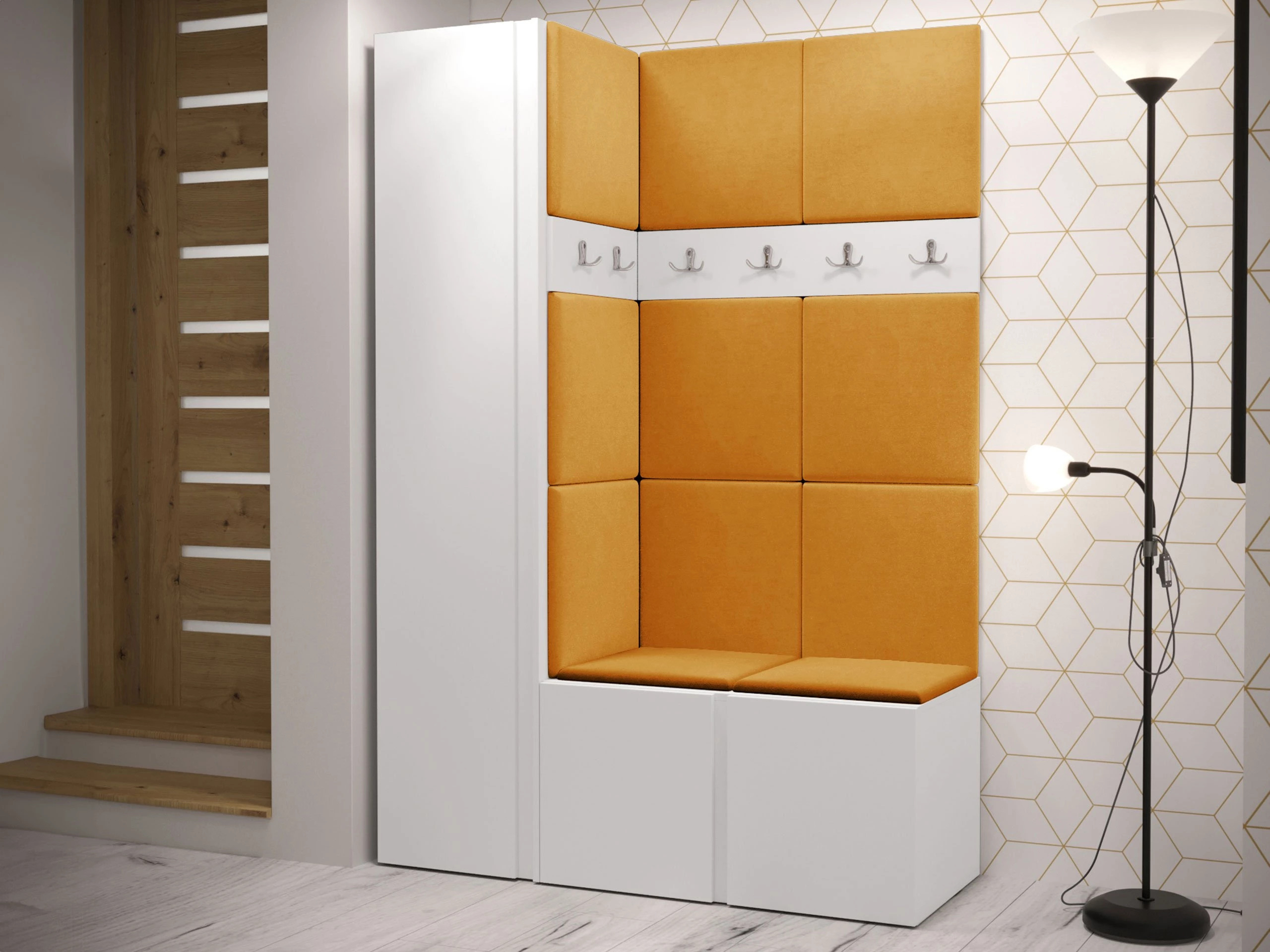 Meuble d'entrée Pinis IX (Blanc)