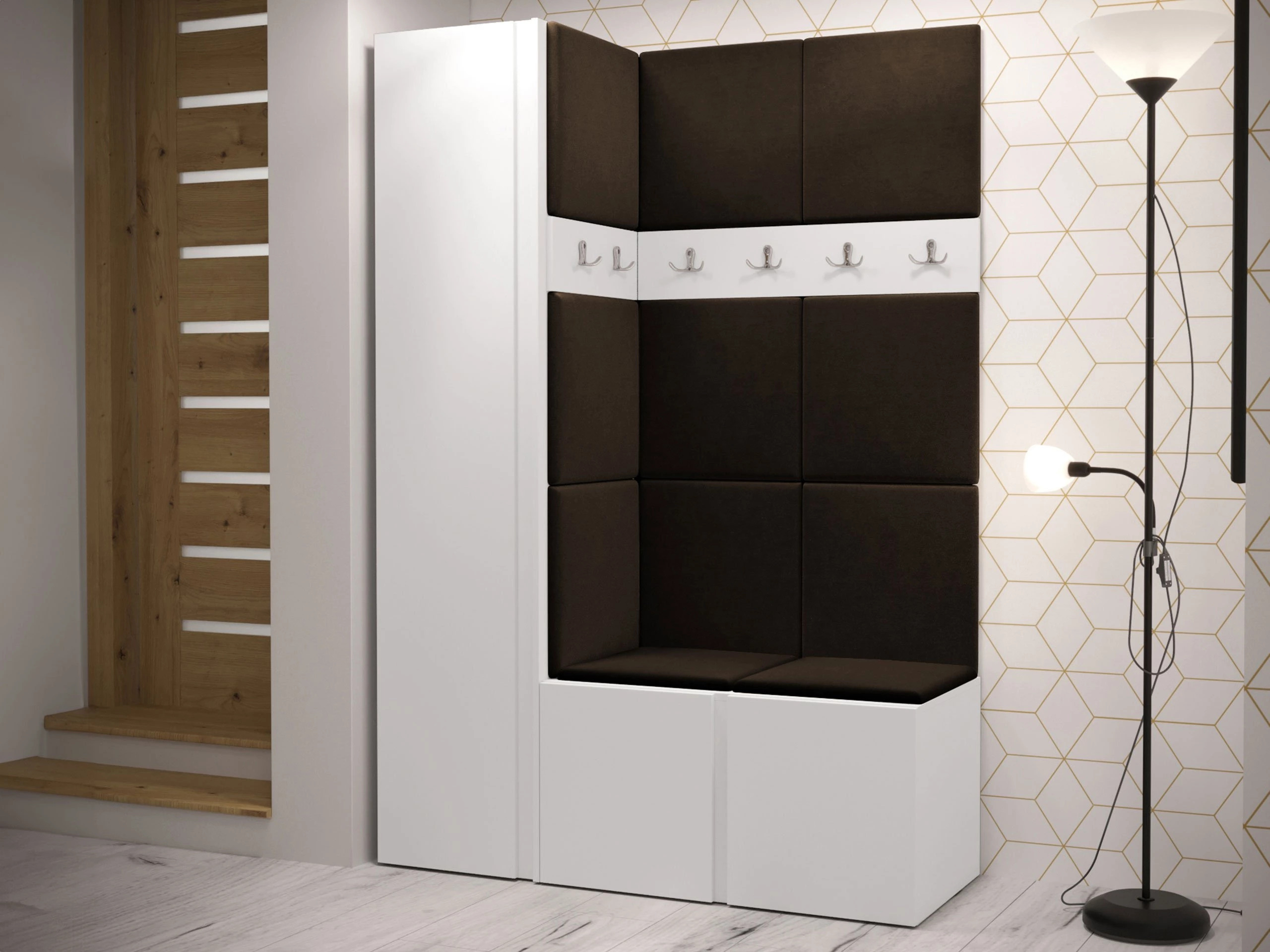 Meuble d'entrée Pinis IX (Blanc)