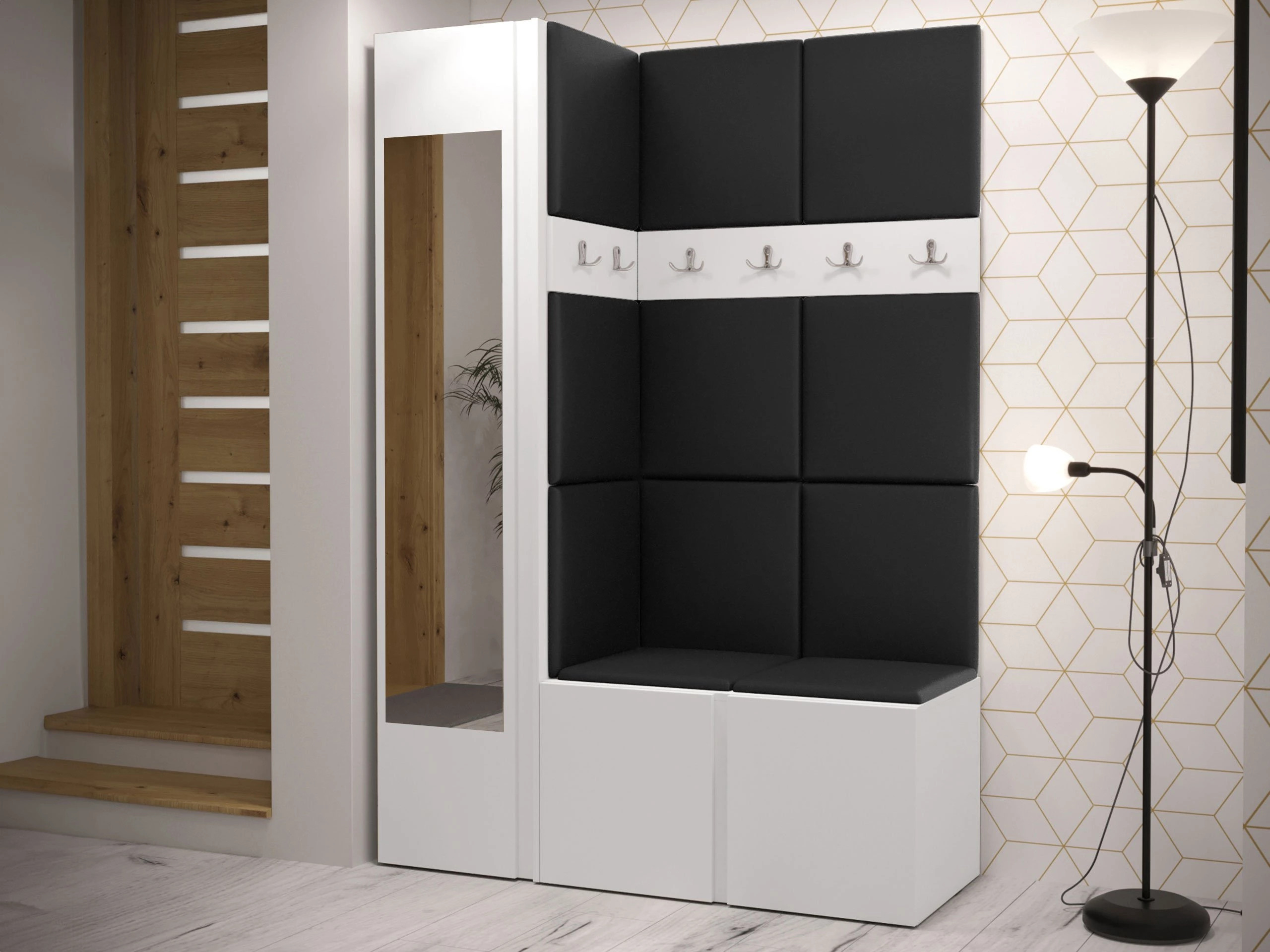 Meuble d'entrée Hartford 277 (Faux cuir Soft 011)