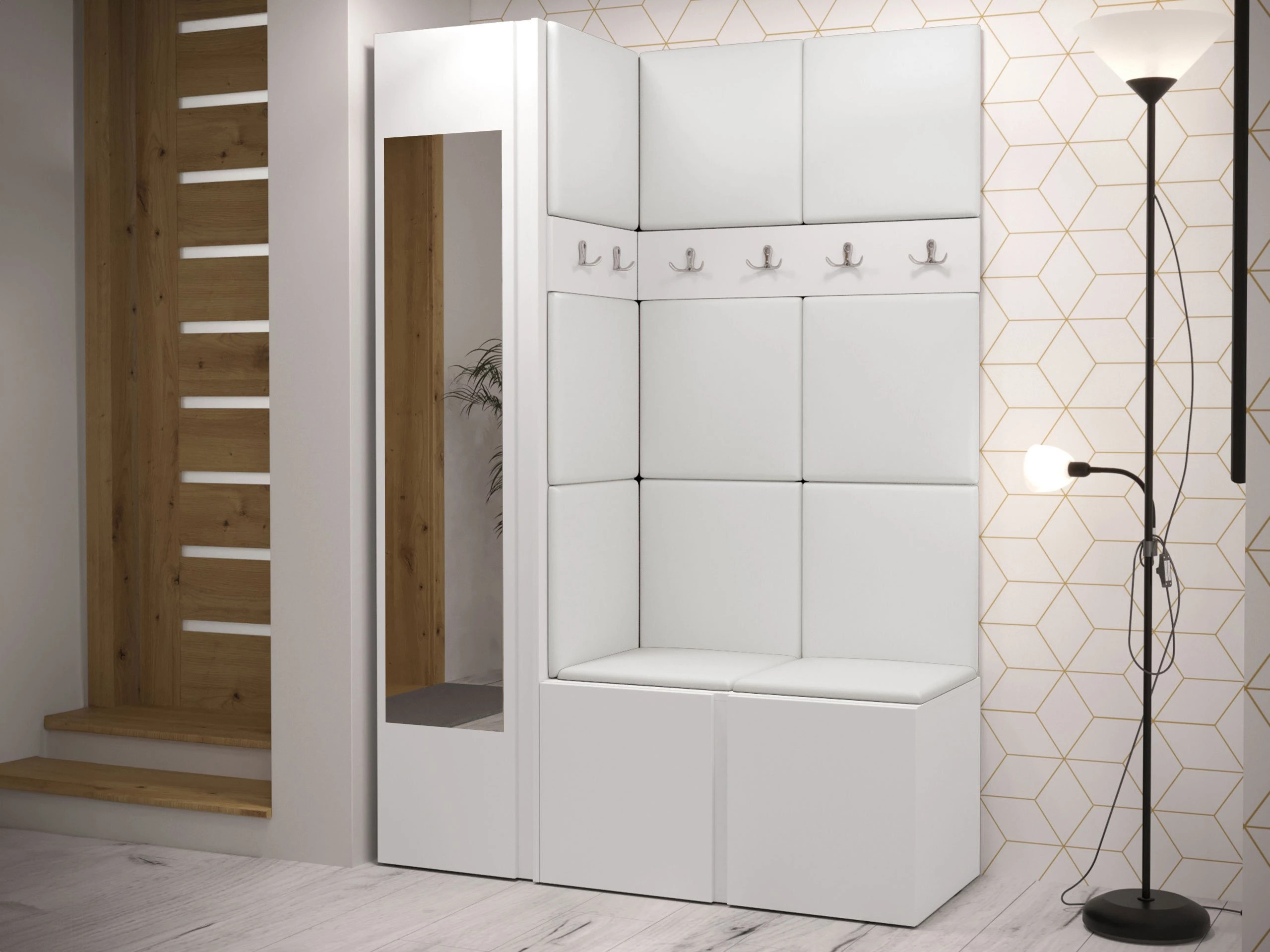 Meuble d'entrée Hartford 277 (Faux cuir Soft 017)