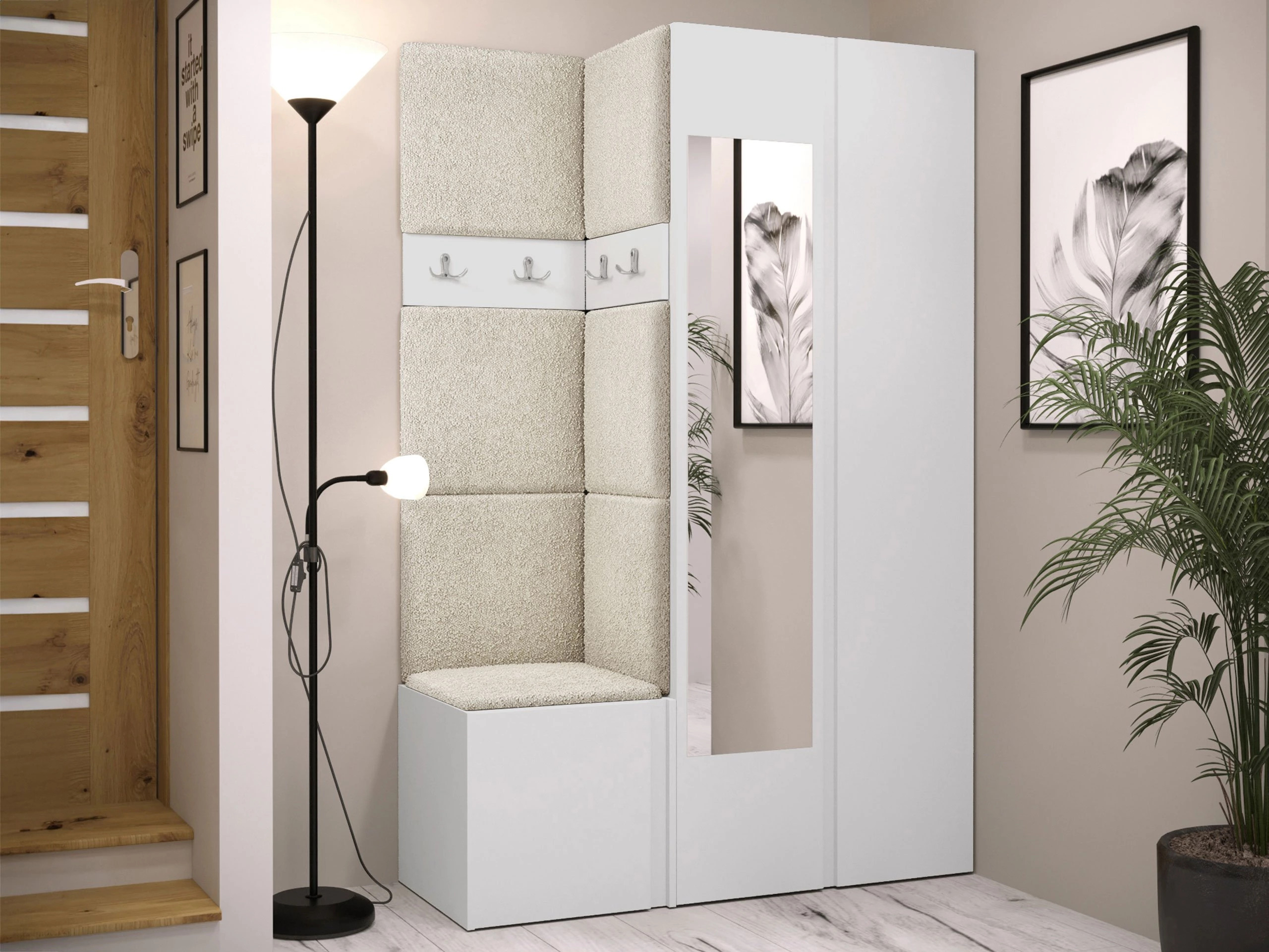 Meuble d'entrée Hartford 350 (Blanc)