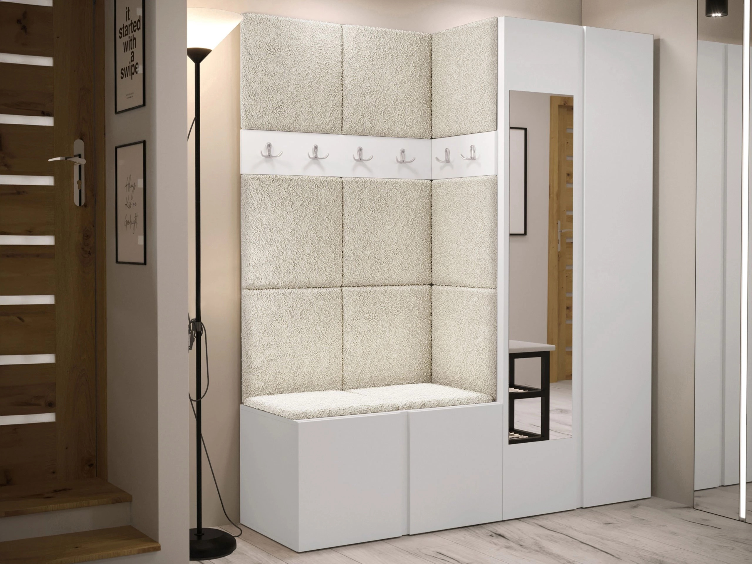 Meuble d'entrée Pinis X (Blanc)