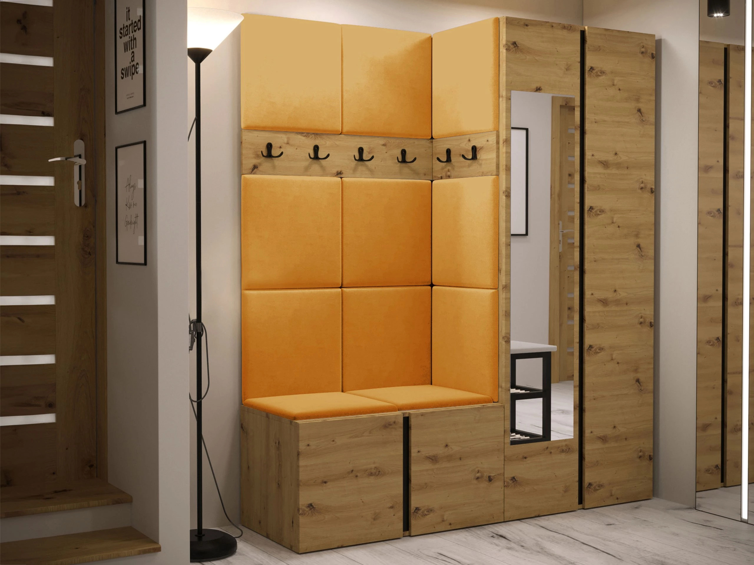 Meuble d'entrée Pinis X (Chêne Artisan)