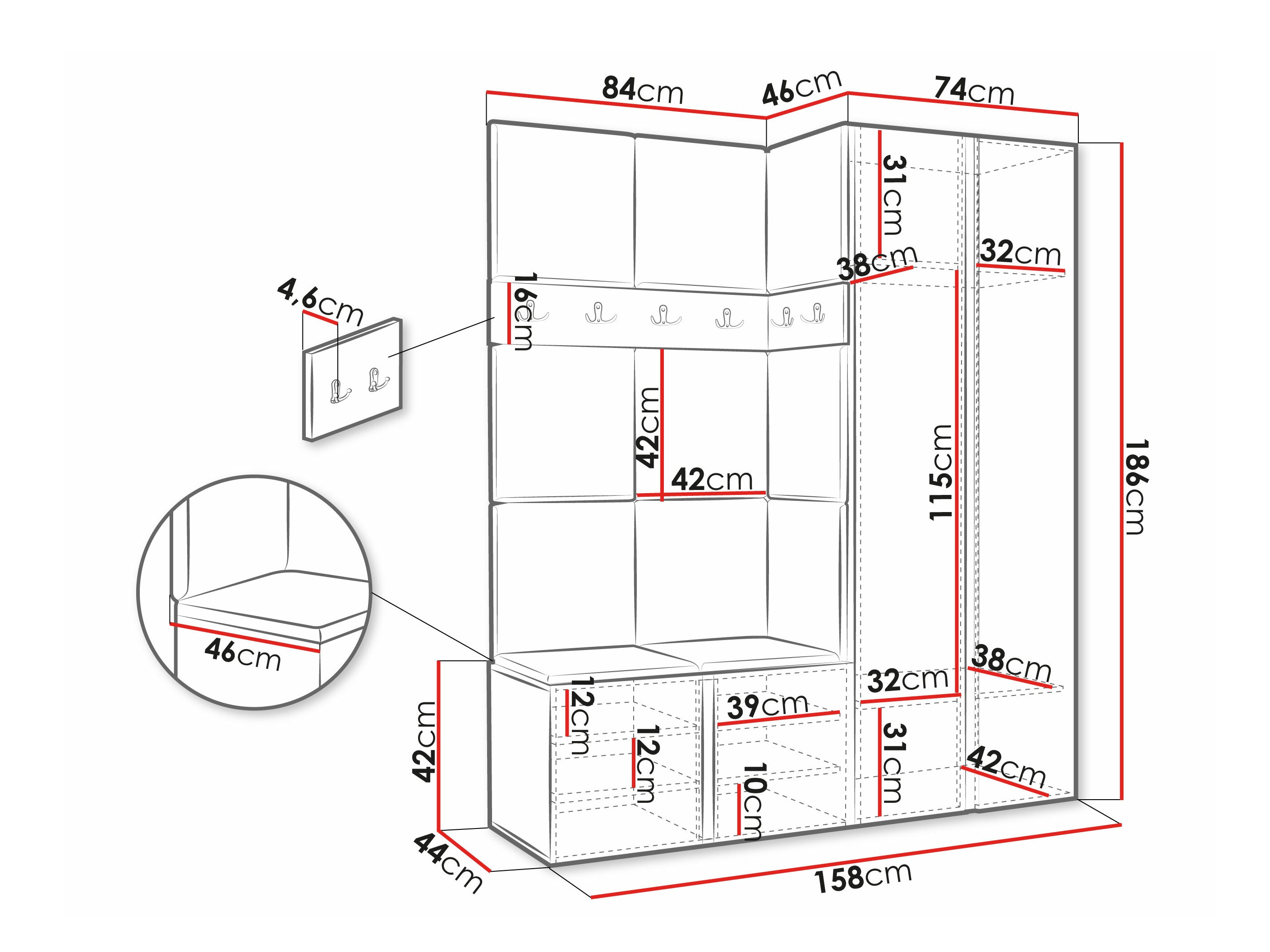 Meuble d'entrée Pinis X (Manila 02)