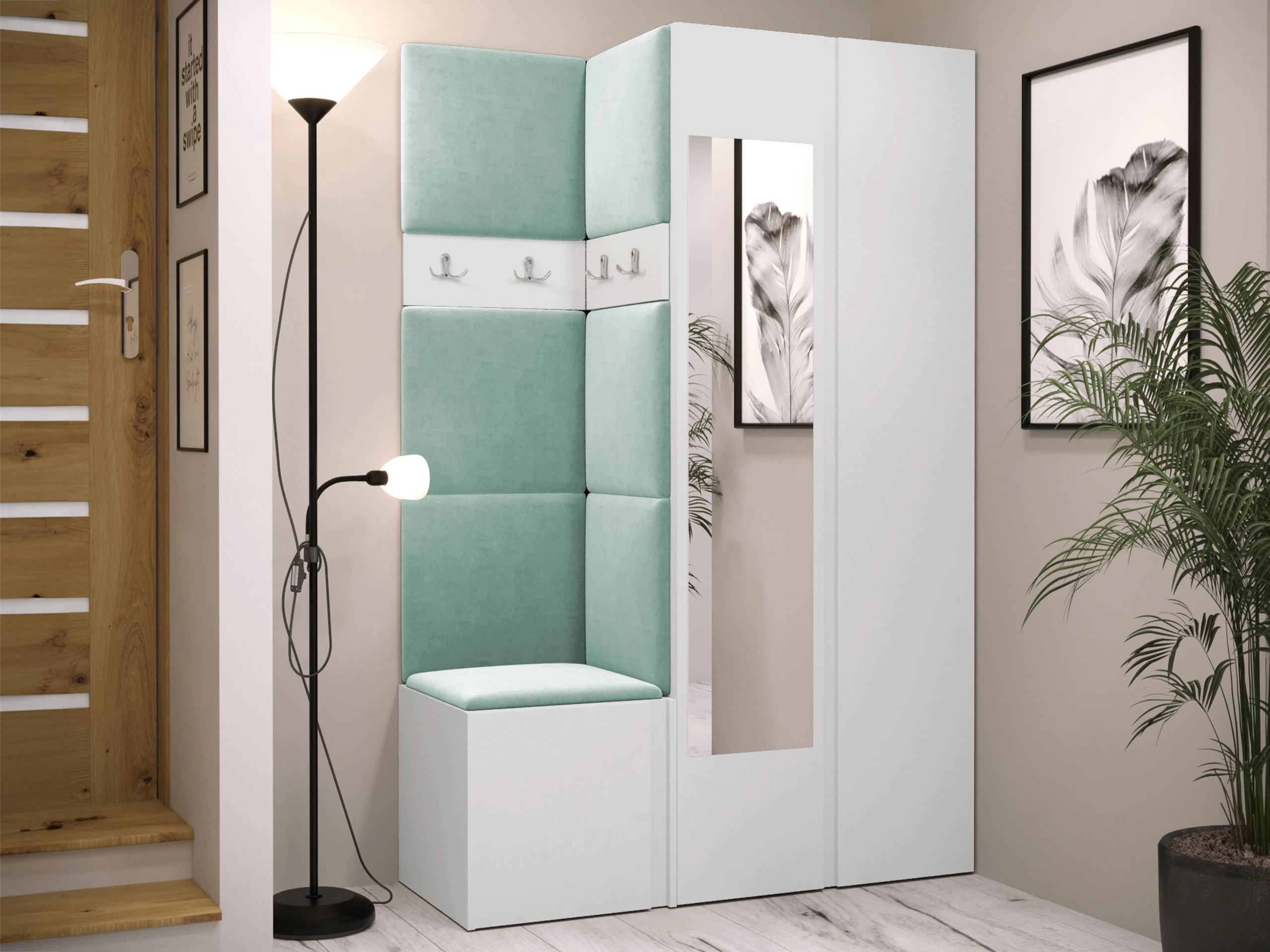 Meuble d'entrée Pinis XXVI (Blanc)