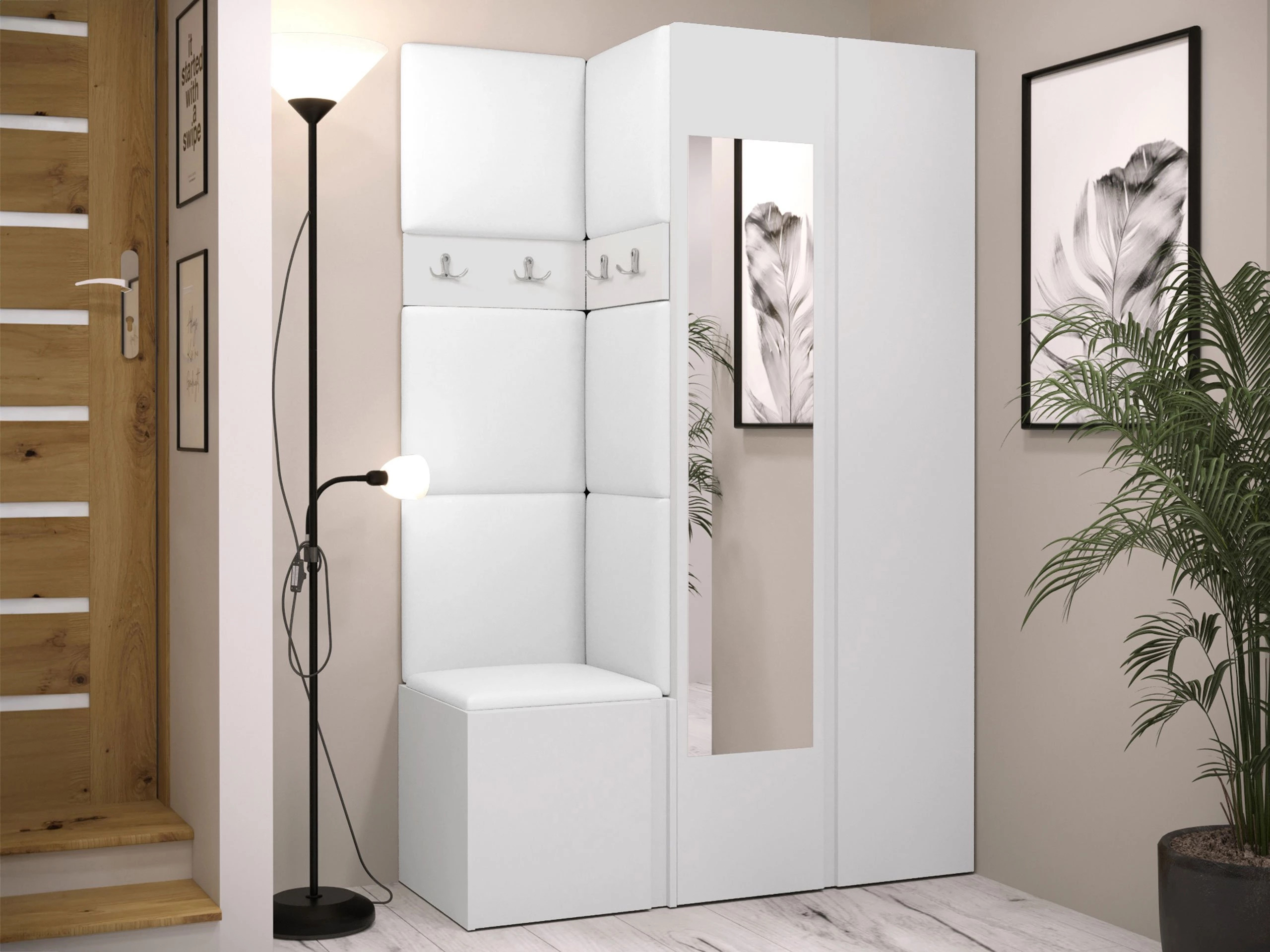 Meuble d'entrée Pinis XXVI (Blanc)