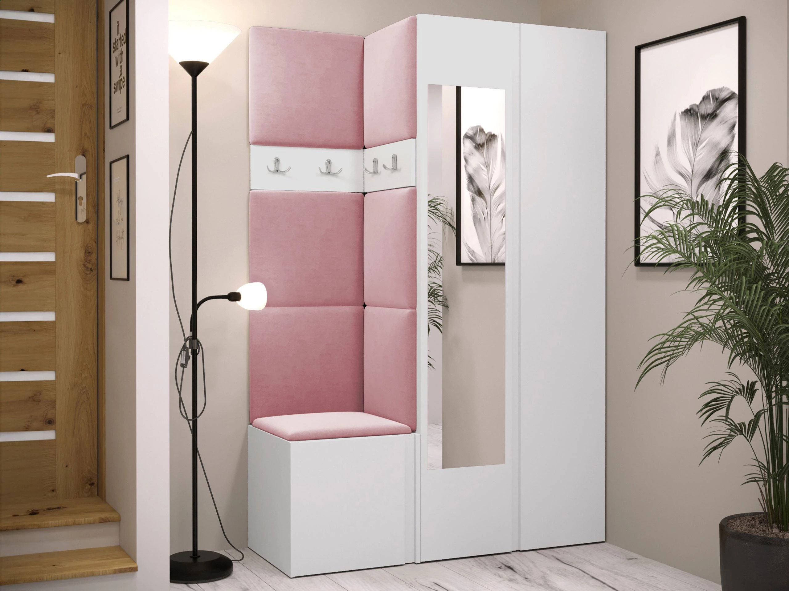 Meuble d'entrée Pinis XXVI (Blanc)