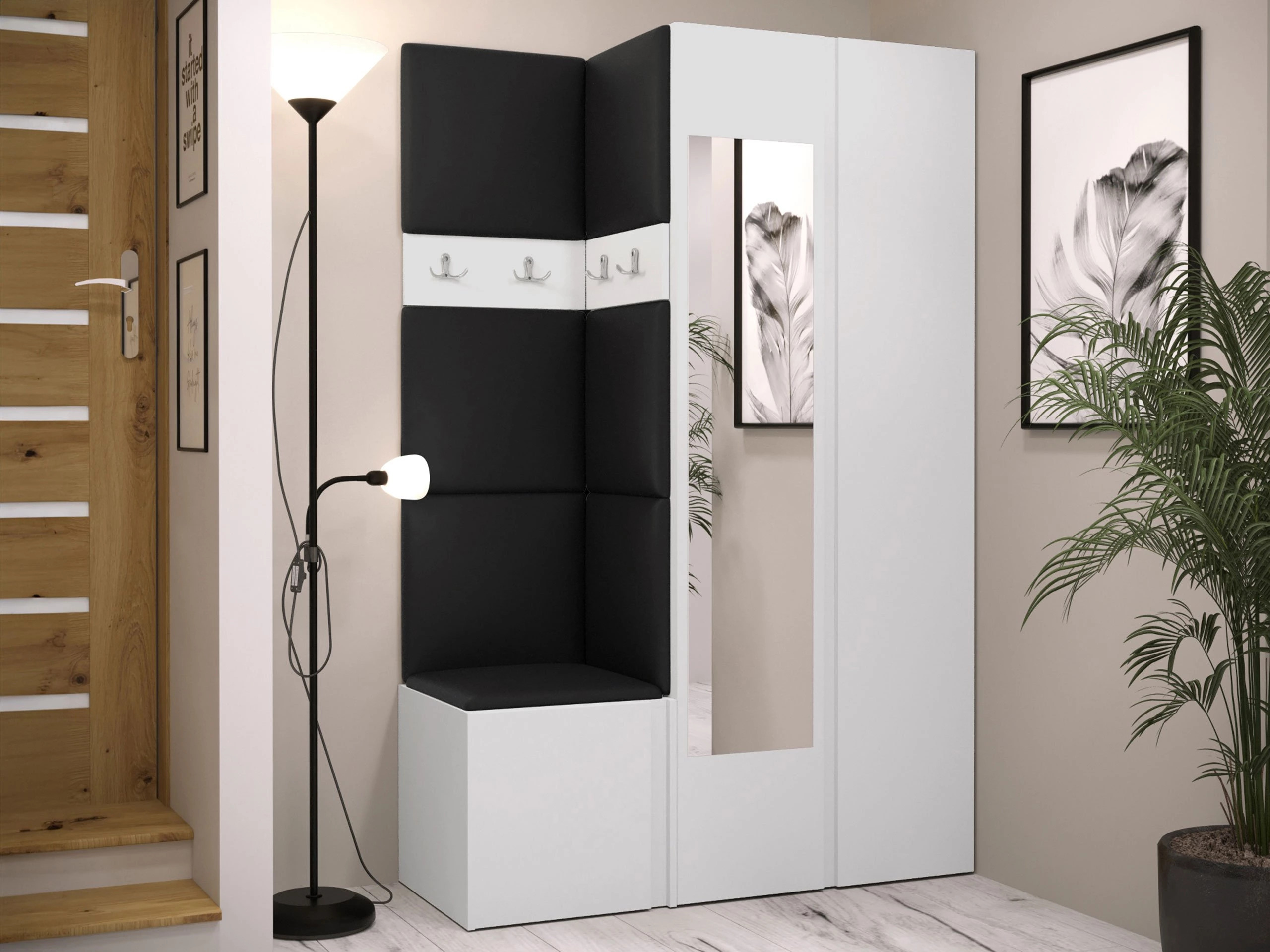 Meuble d'entrée Pinis XXVI (Blanc)