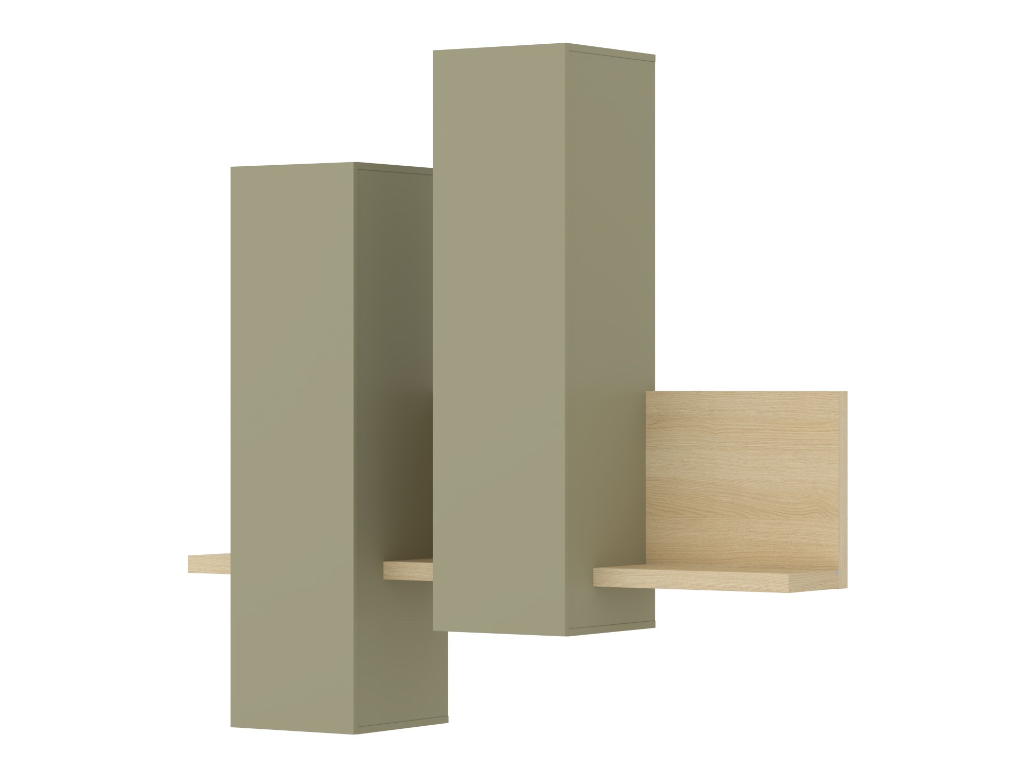 Armoire murale Lutiva 101 (Eucalyptus + Chêne)