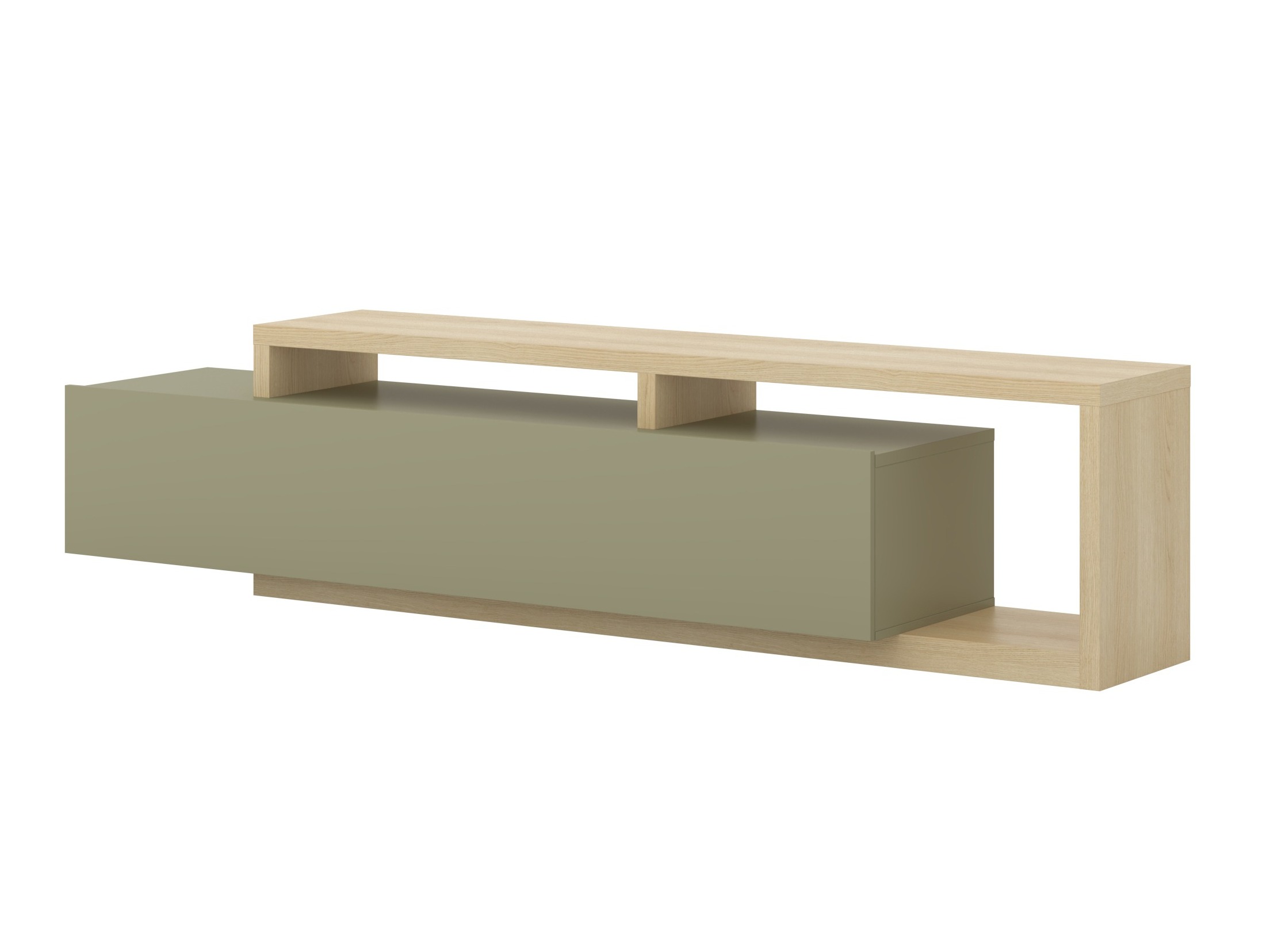 Meuble TV Lutiva 103 (Eucalyptus + Chêne)