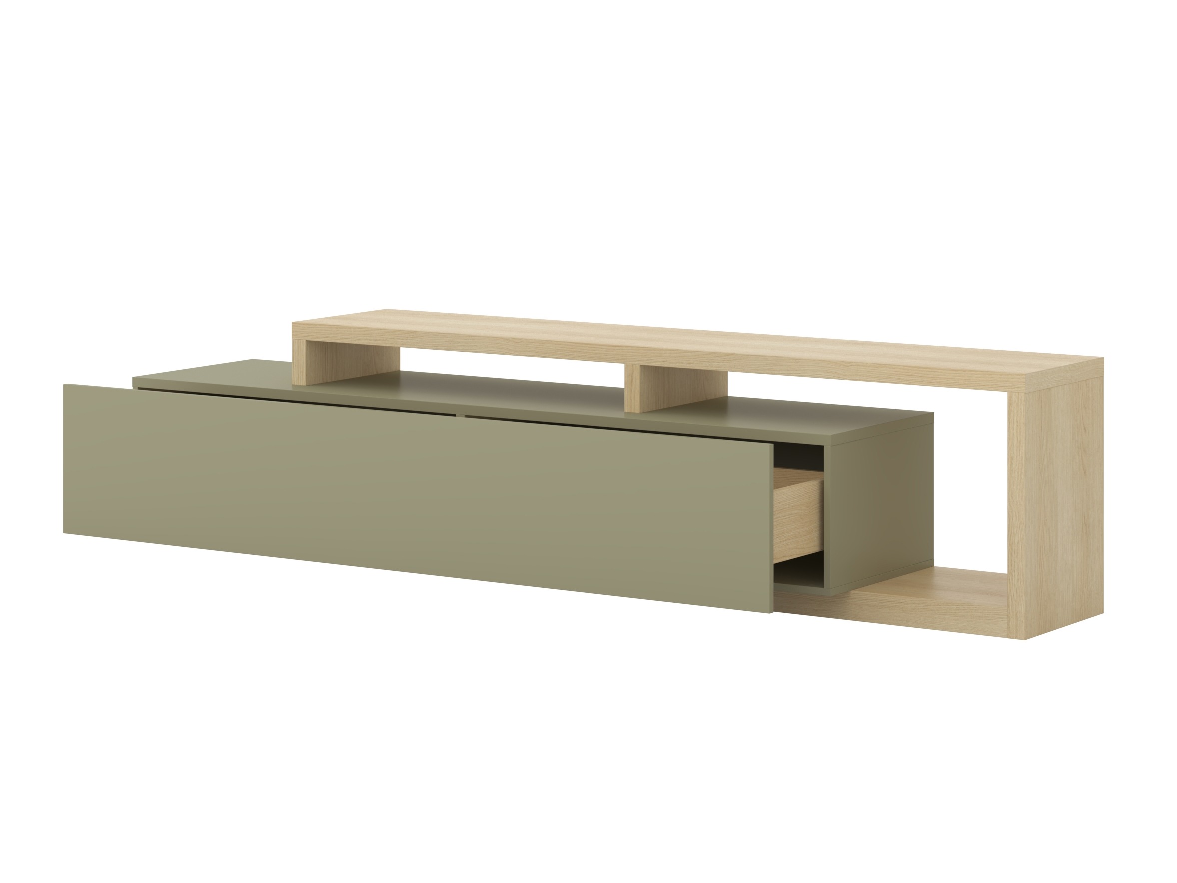Meuble TV Lutiva 103 (Eucalyptus + Chêne)