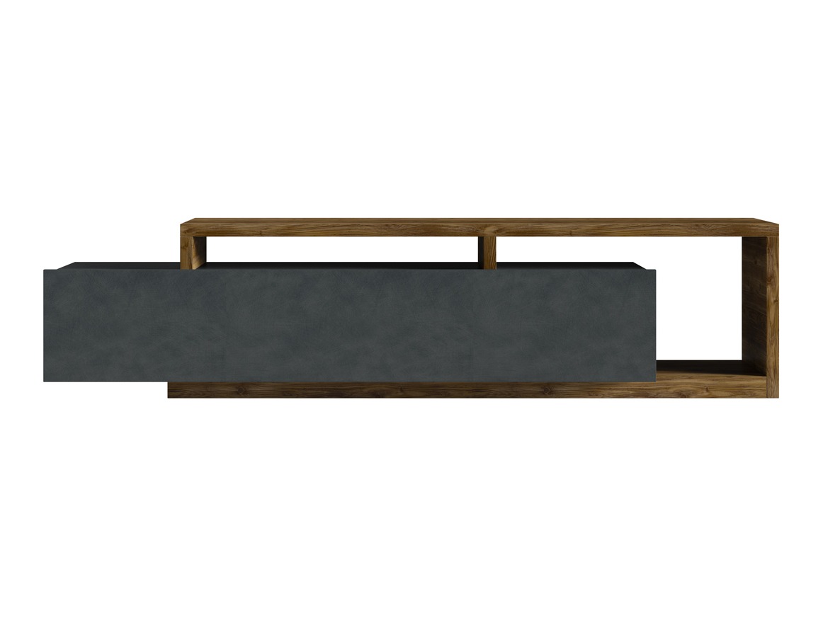 Meuble TV Lutiva 103 (Matera gris + Épicéa foncé)