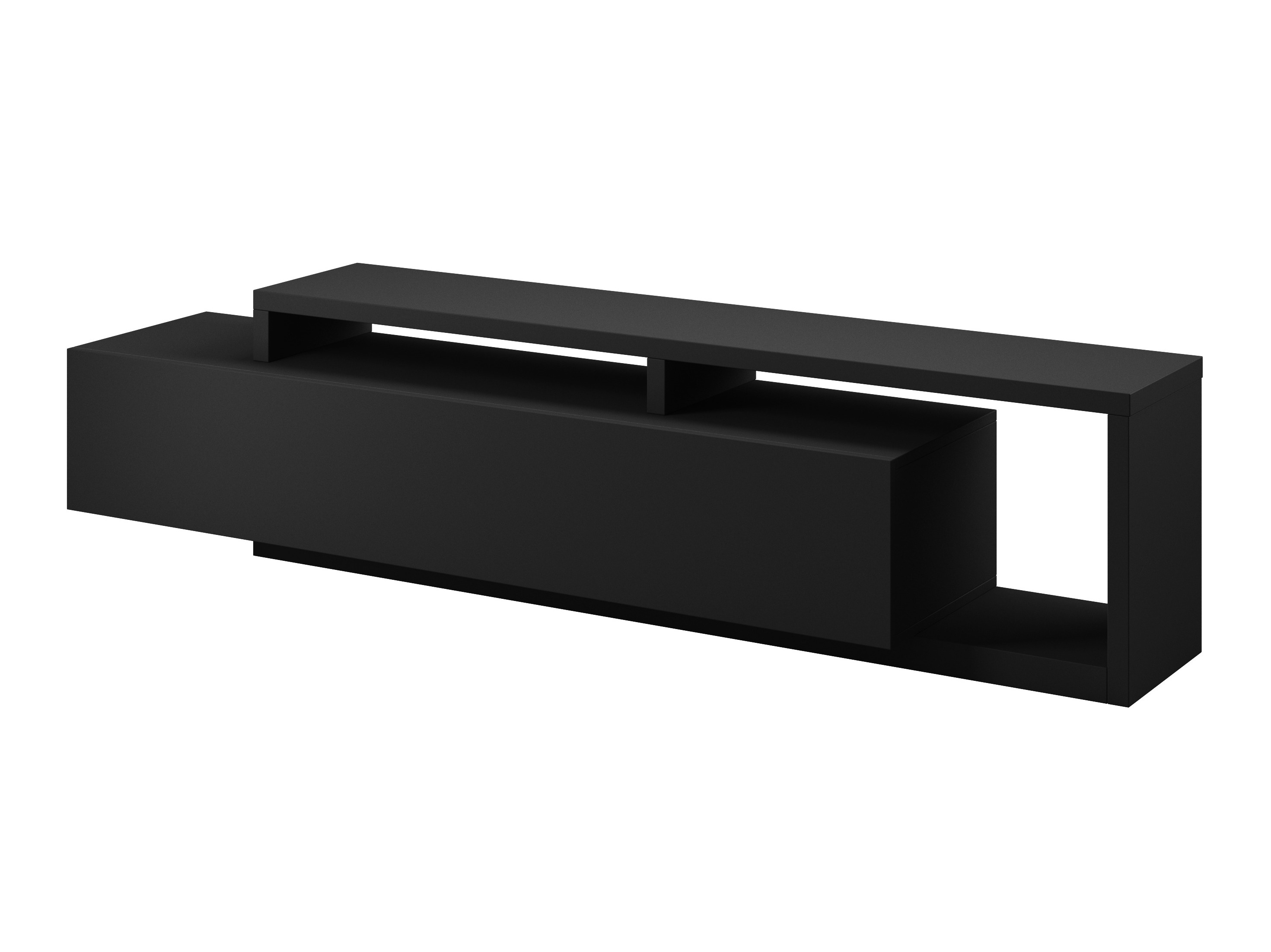Meuble TV Lutiva 103 (Noir mat)