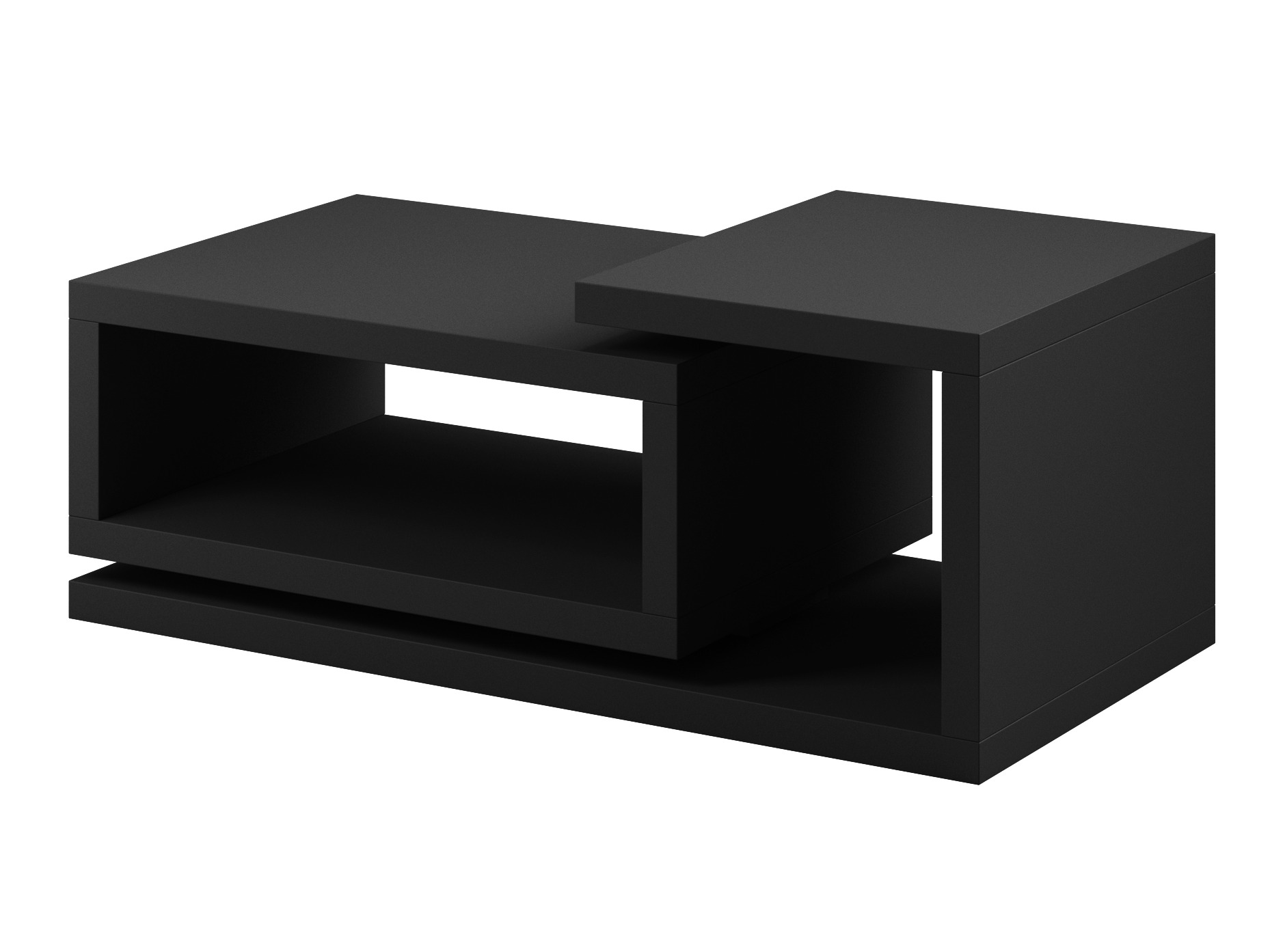 Table basse Lutiva 104 (Noir mat)