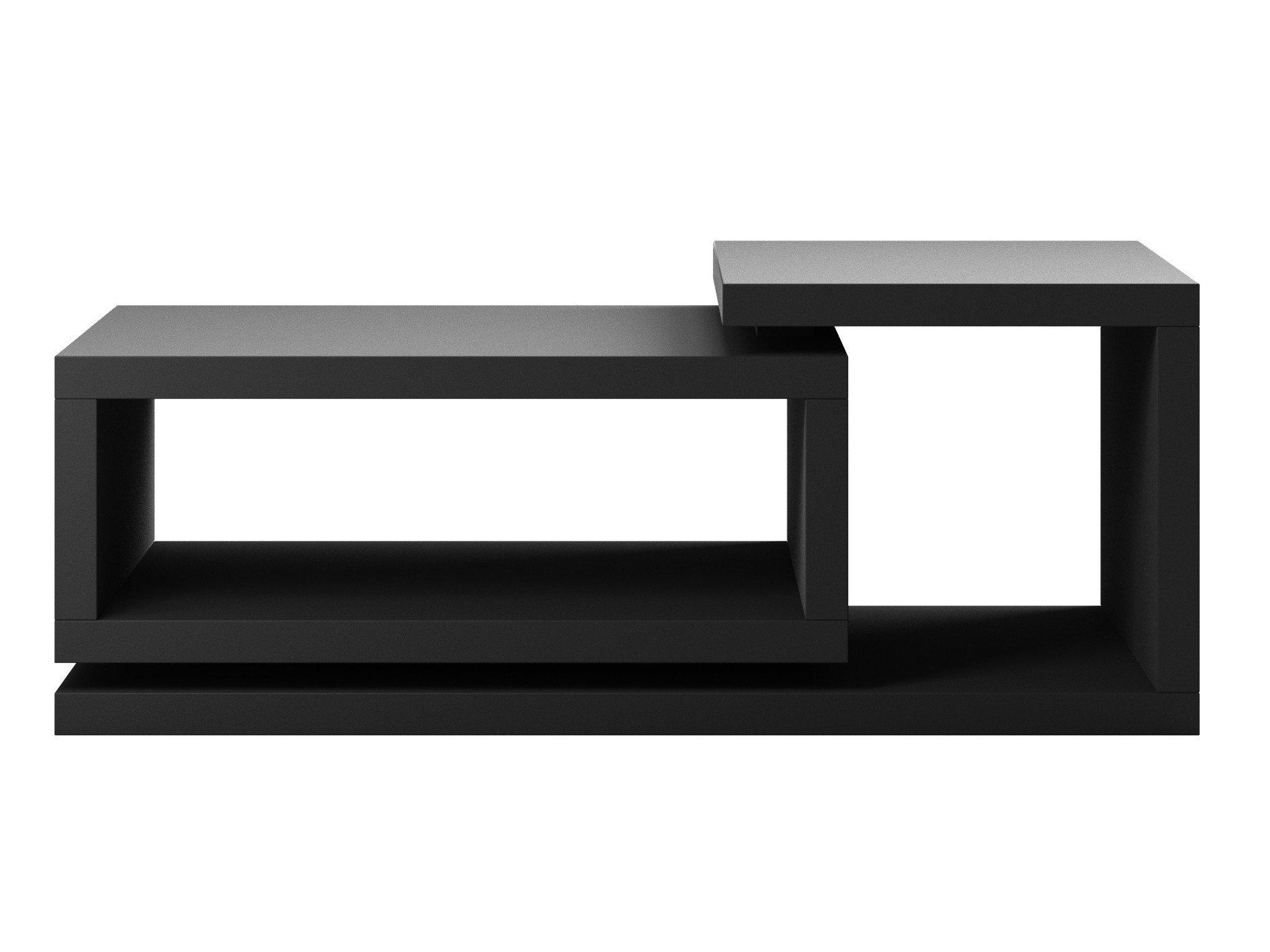 Table basse Lutiva 104 (Noir mat)
