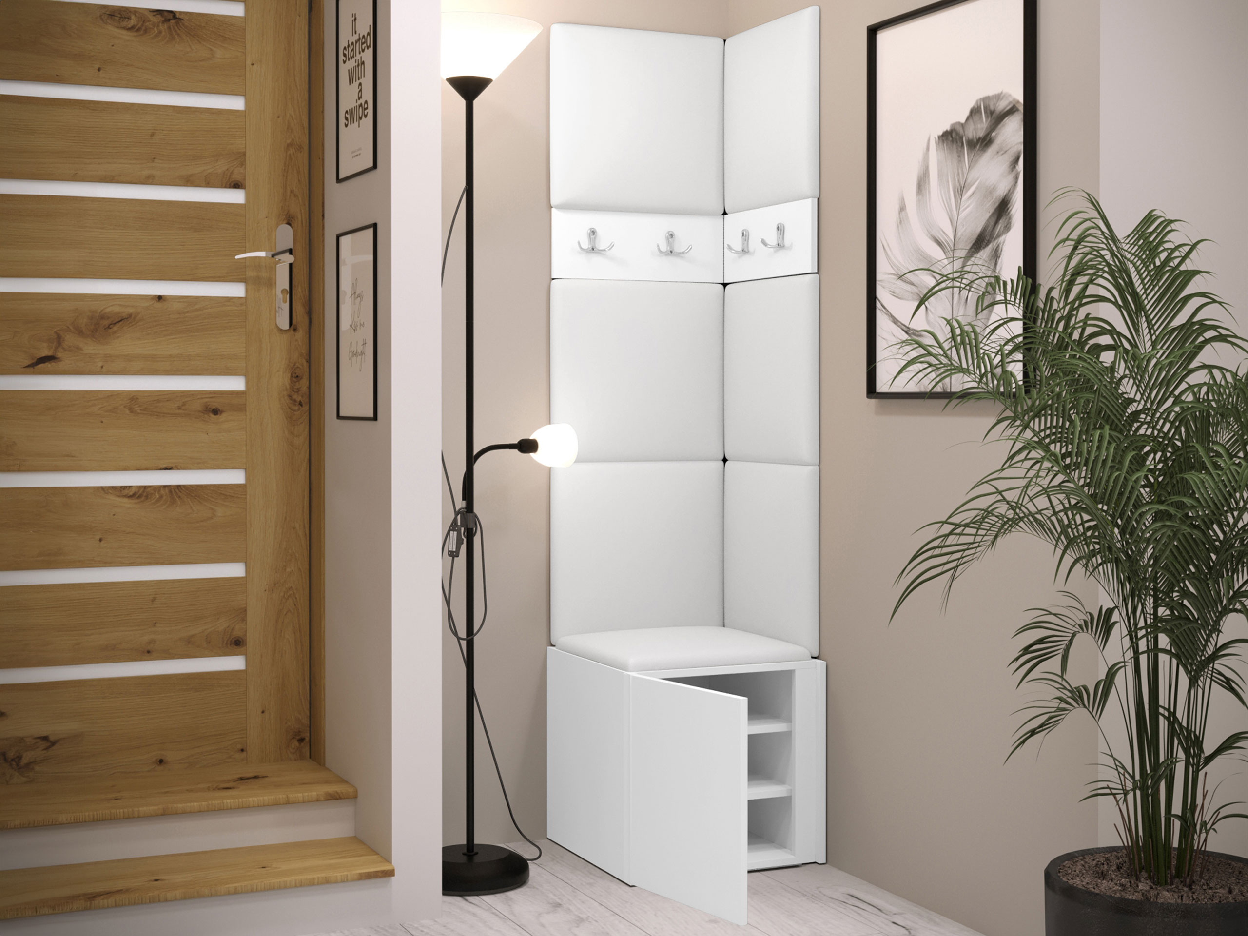 Meuble d'entrée Pinis XXI (Blanc)