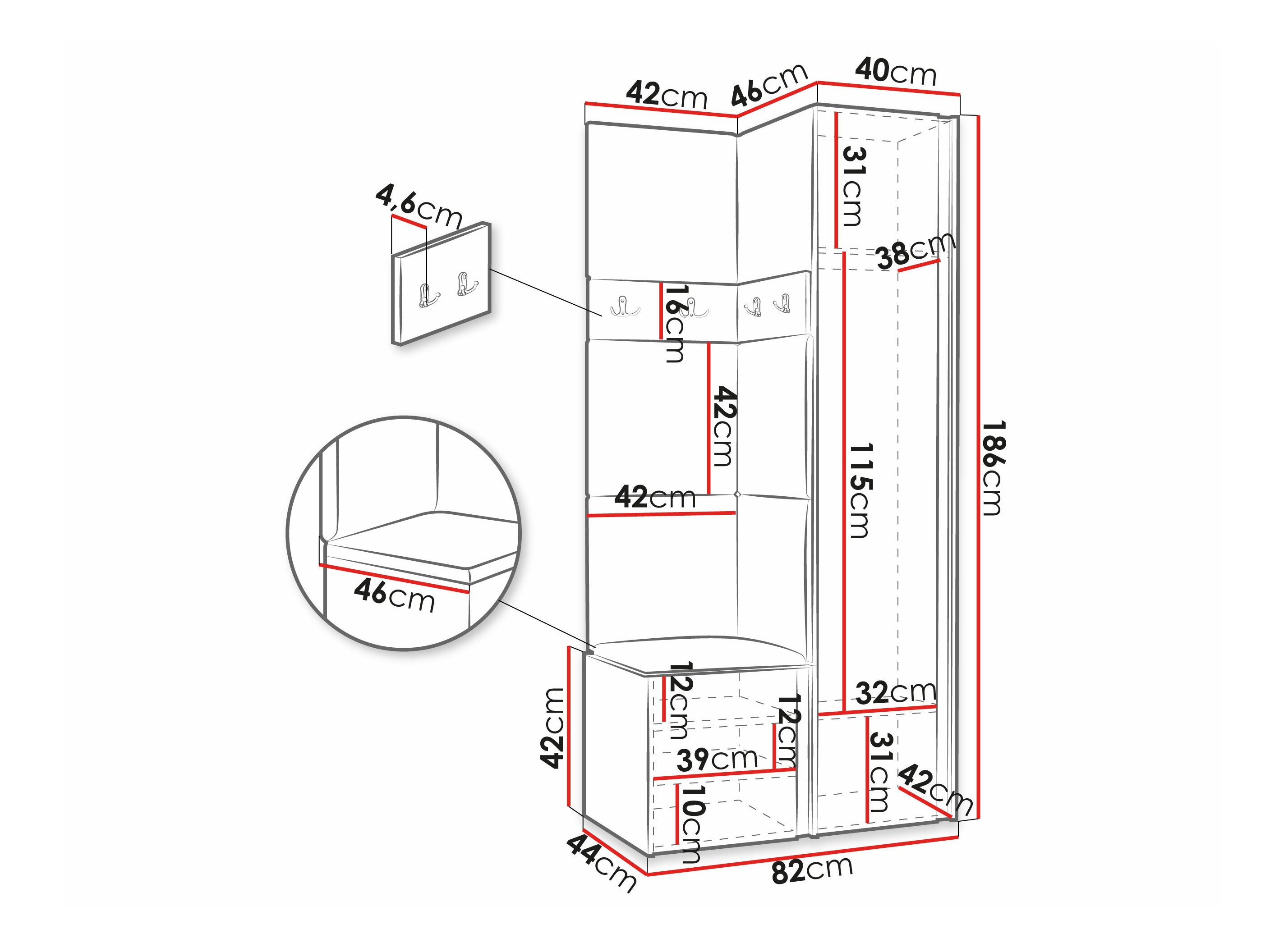 Meuble d'entrée Pinis XXIV (Abriamo 06)