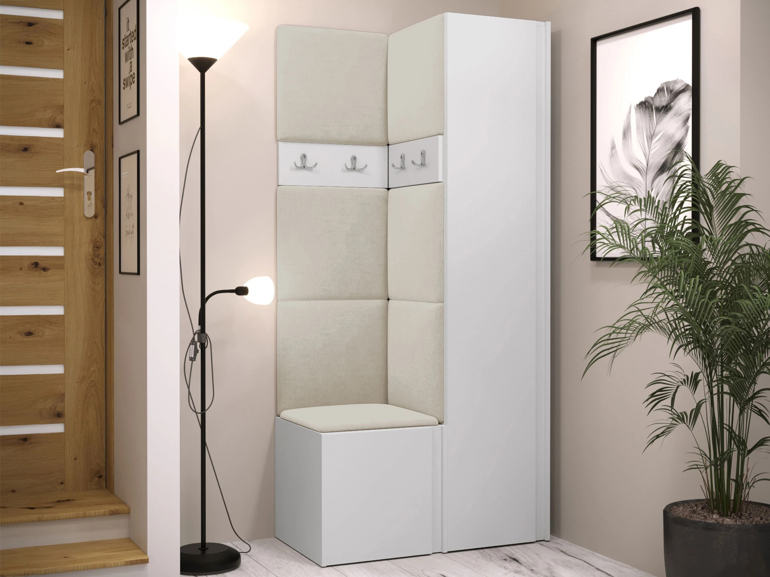 Meuble d'entrée Pinis XXIV (Blanc)