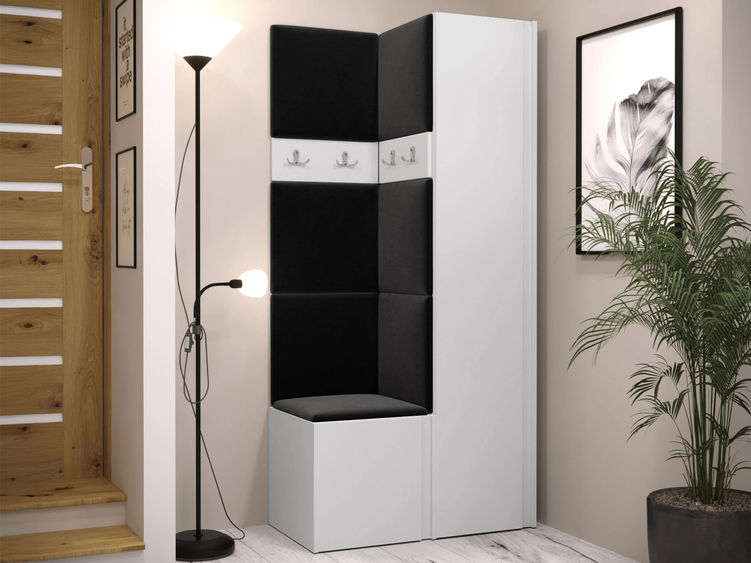 Meuble d'entrée Pinis XXIV (Blanc)