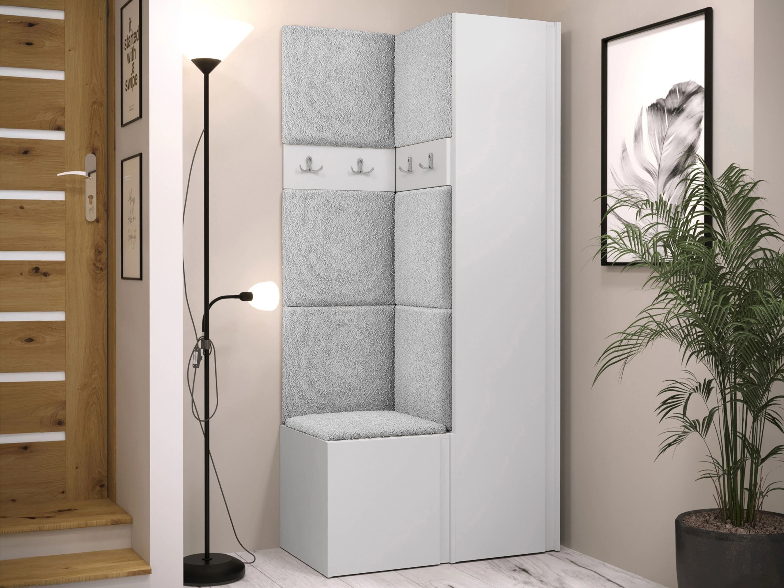 Meuble d'entrée Pinis XXIV (Blanc)