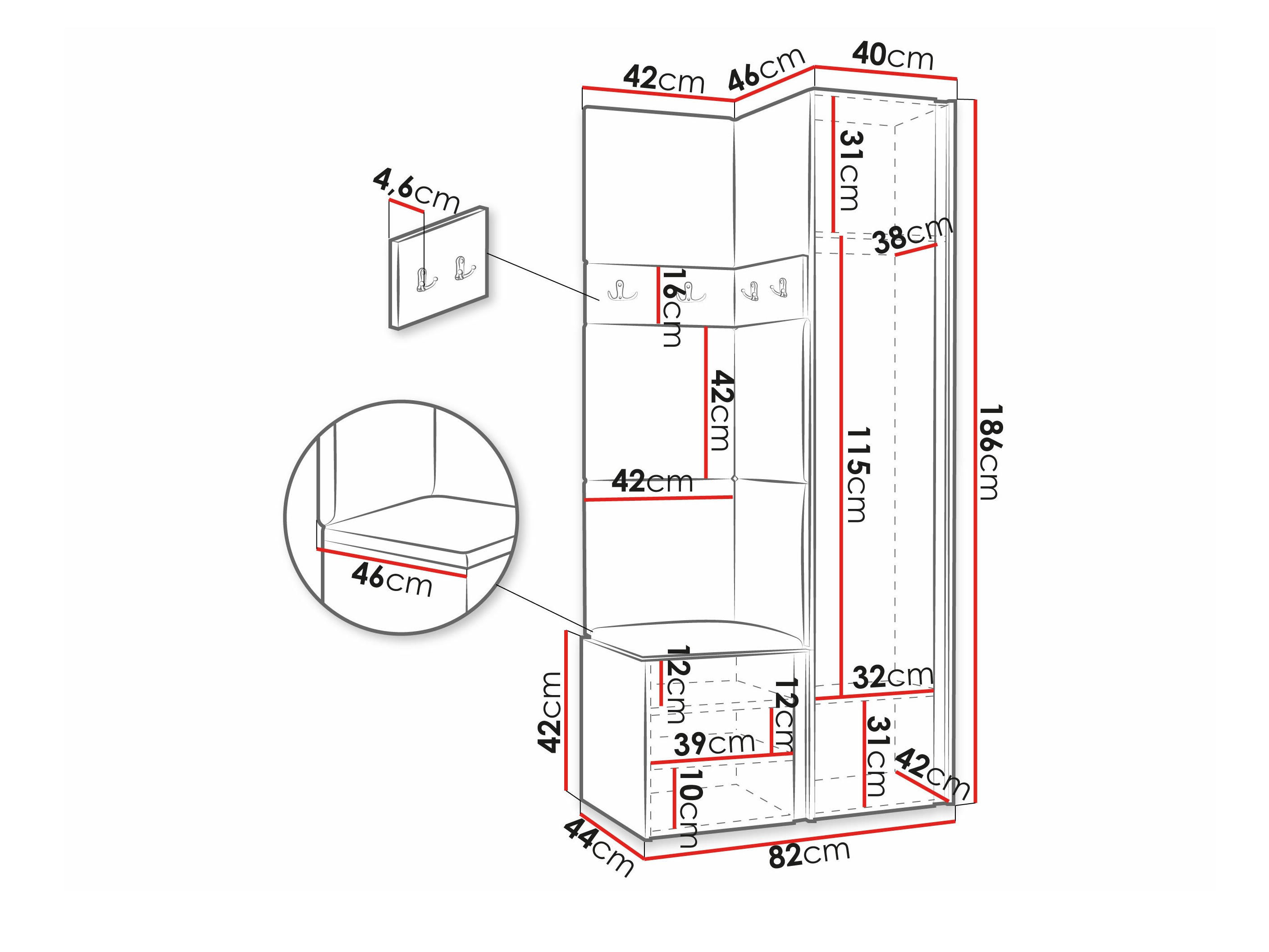 Meuble d'entrée Pinis XXV (Abriamo 03)