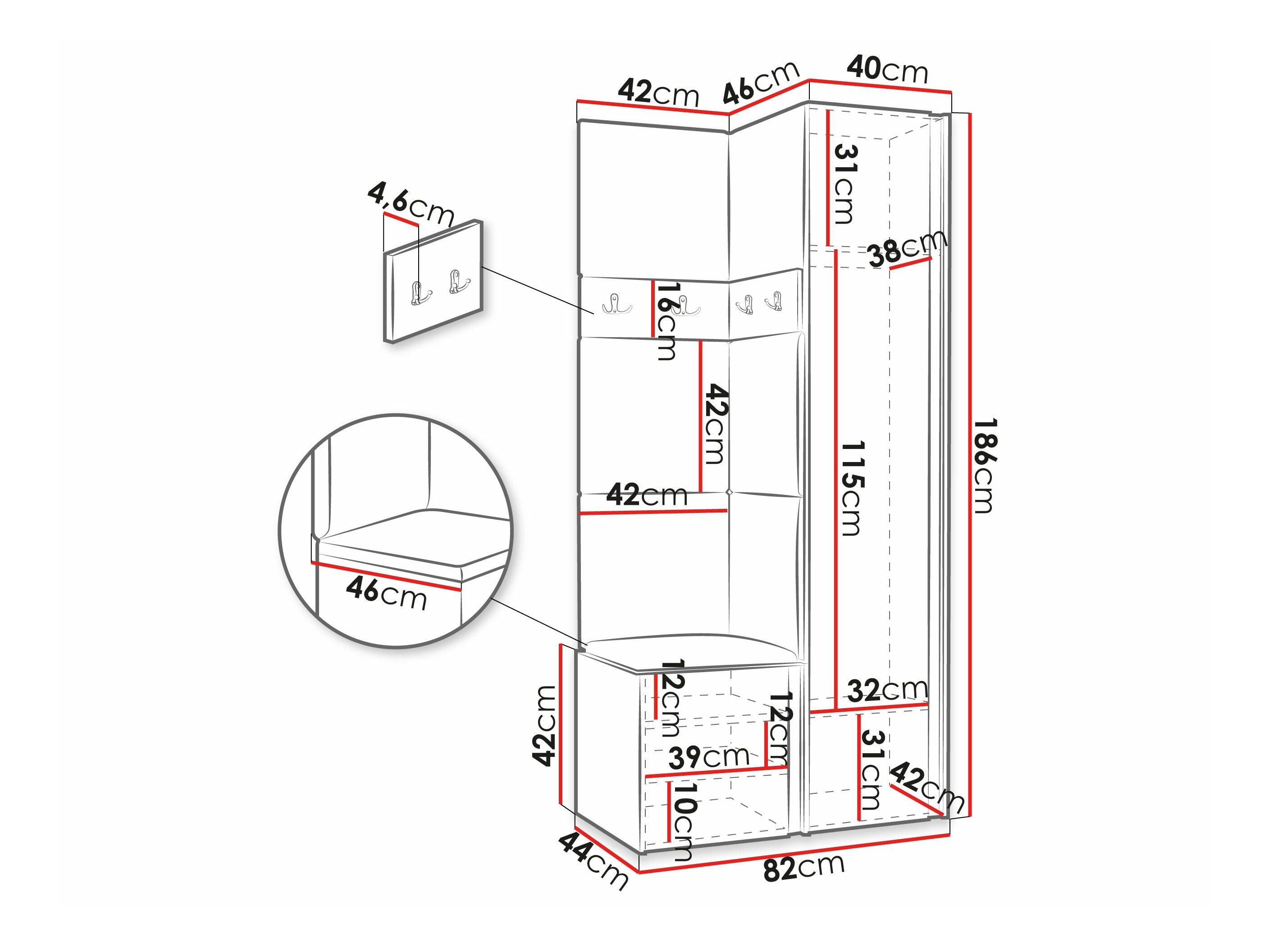 Meuble d'entrée Pinis XXV (Abriamo 06)