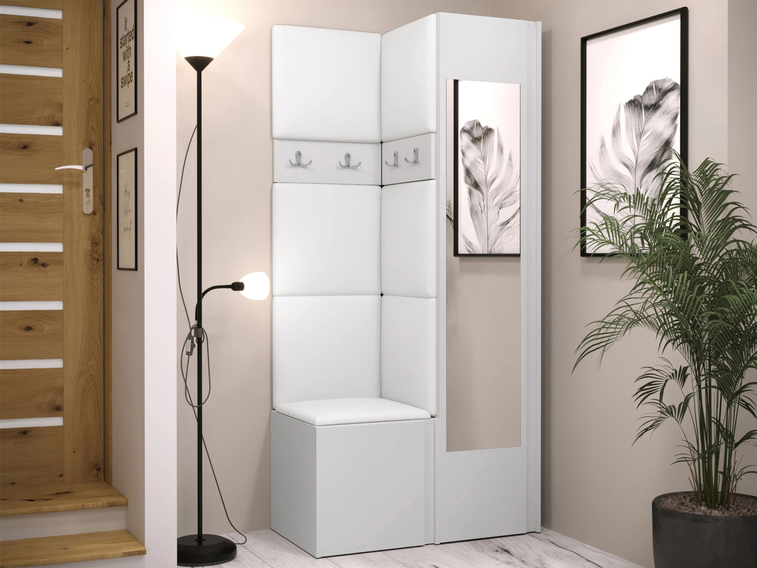 Meuble d'entrée Pinis XXV (Blanc)
