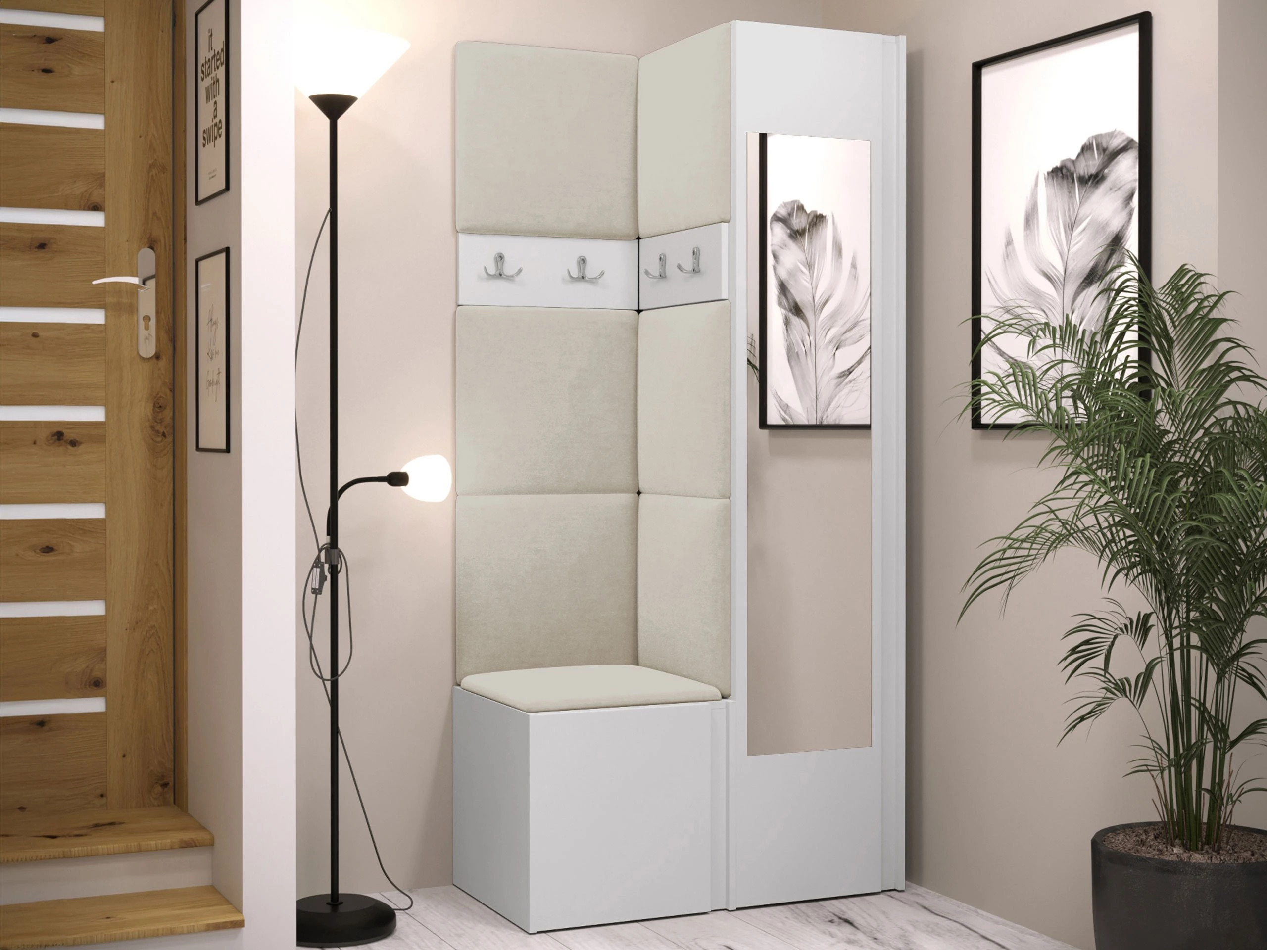Meuble d'entrée Pinis XXV (Blanc)