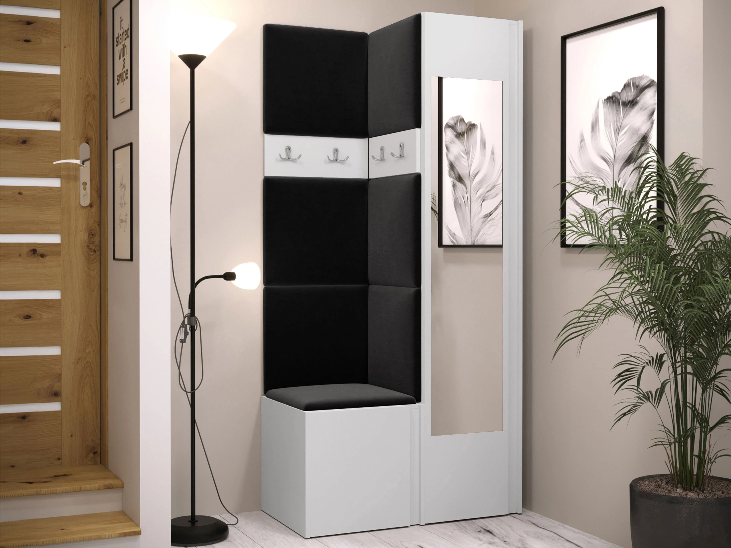 Meuble d'entrée Pinis XXV (Blanc)