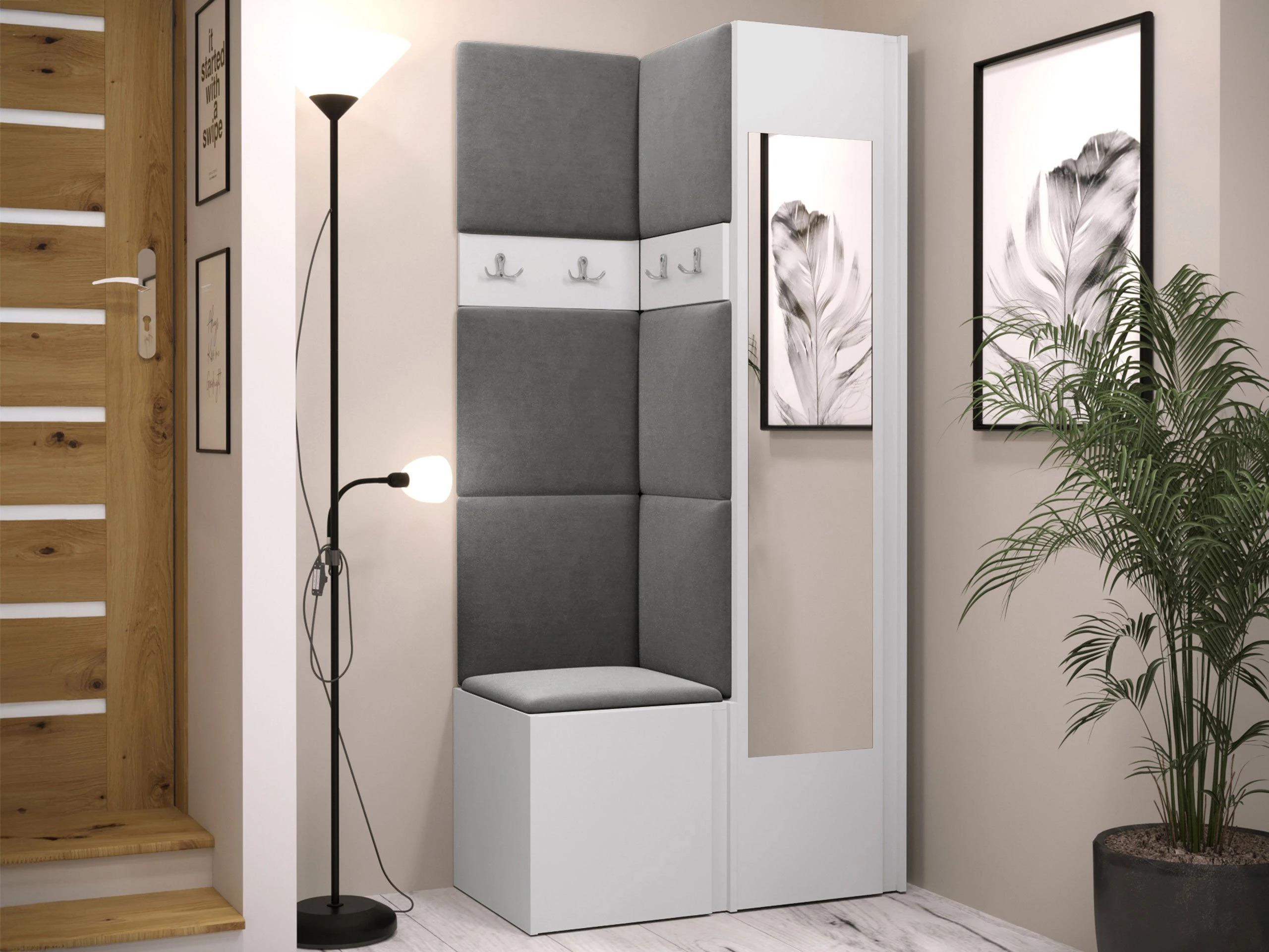 Meuble d'entrée Pinis XXV (Blanc)