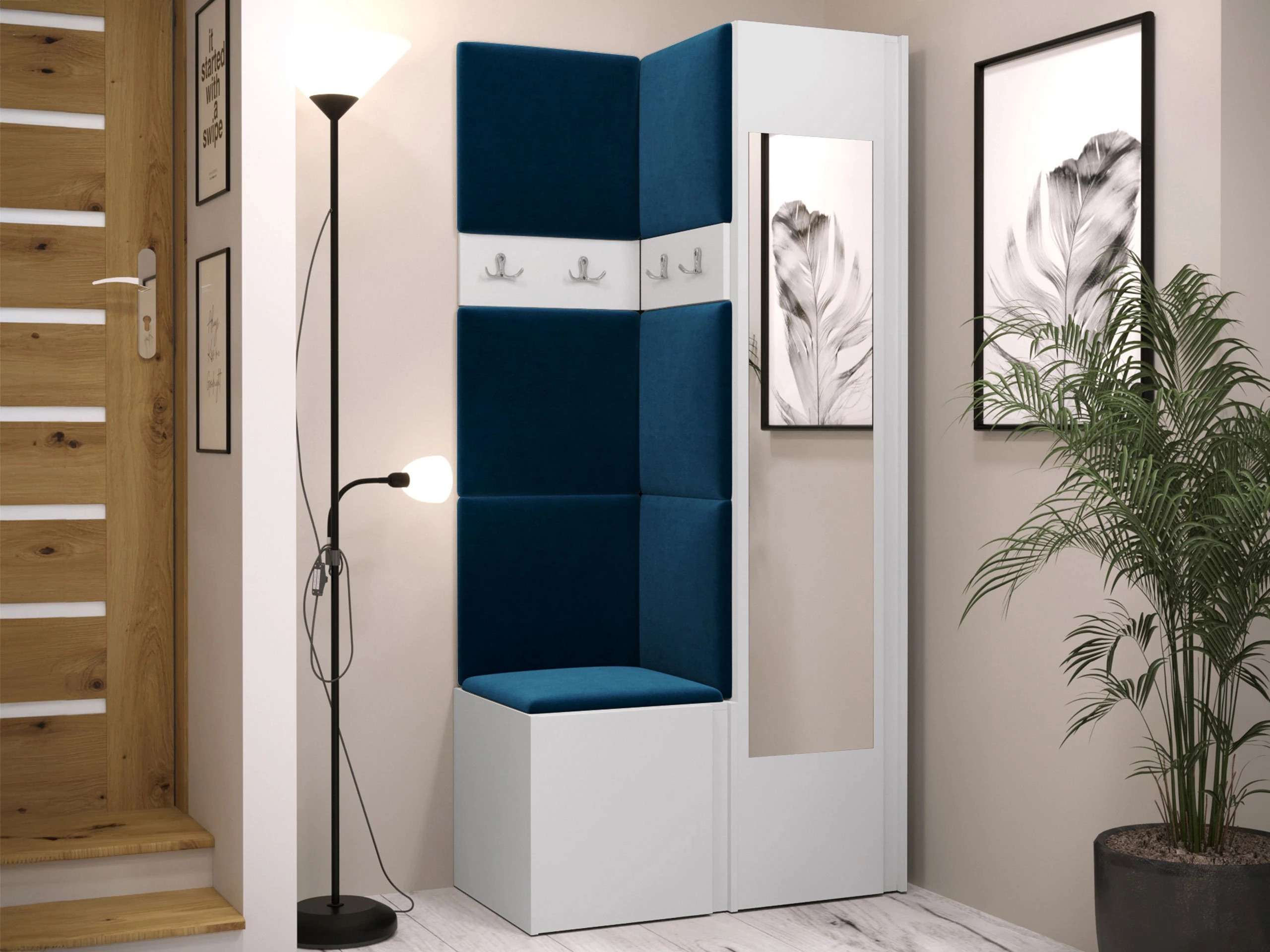 Meuble d'entrée Pinis XXV (Blanc)