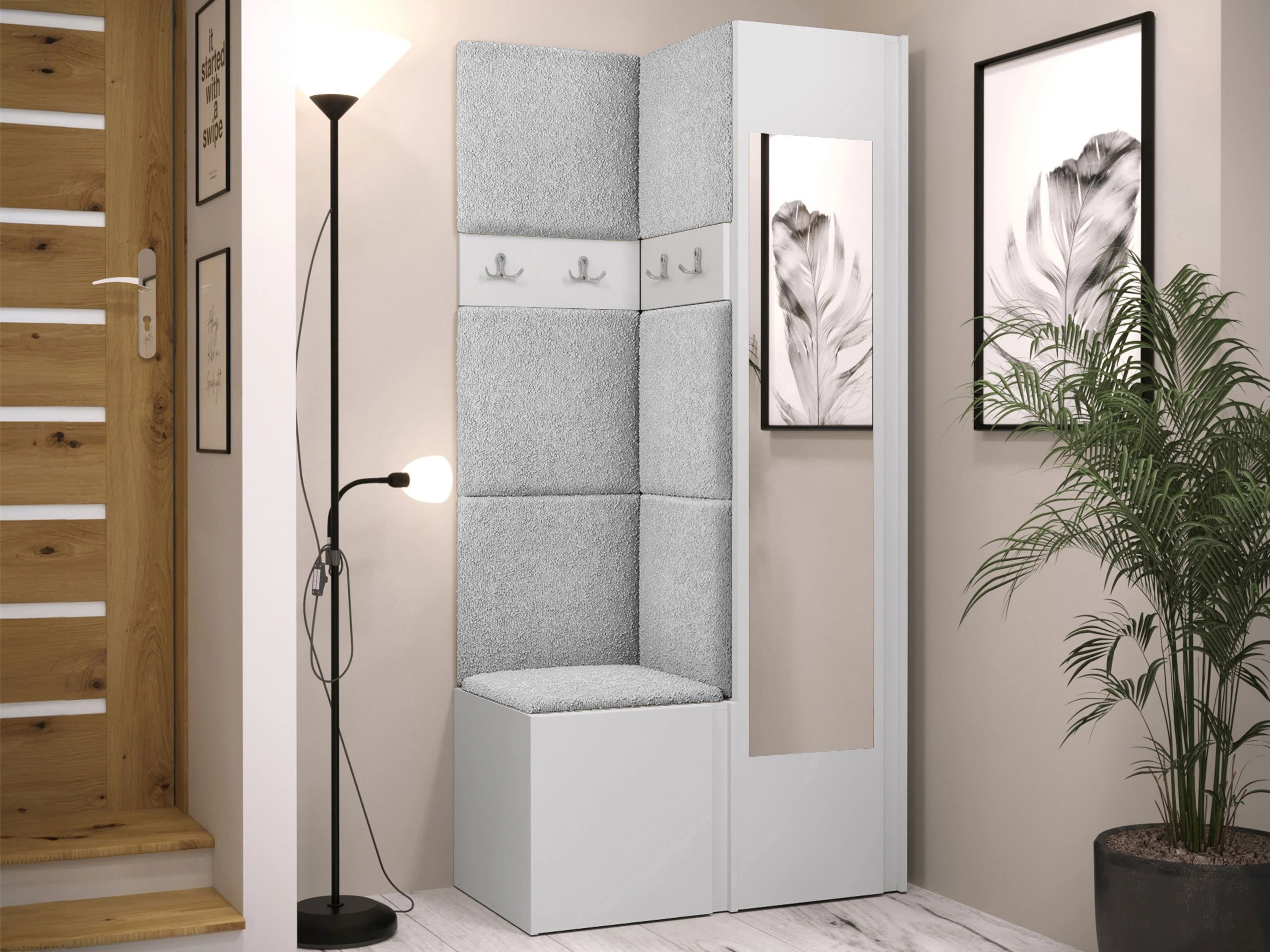 Meuble d'entrée Pinis XXV (Blanc)