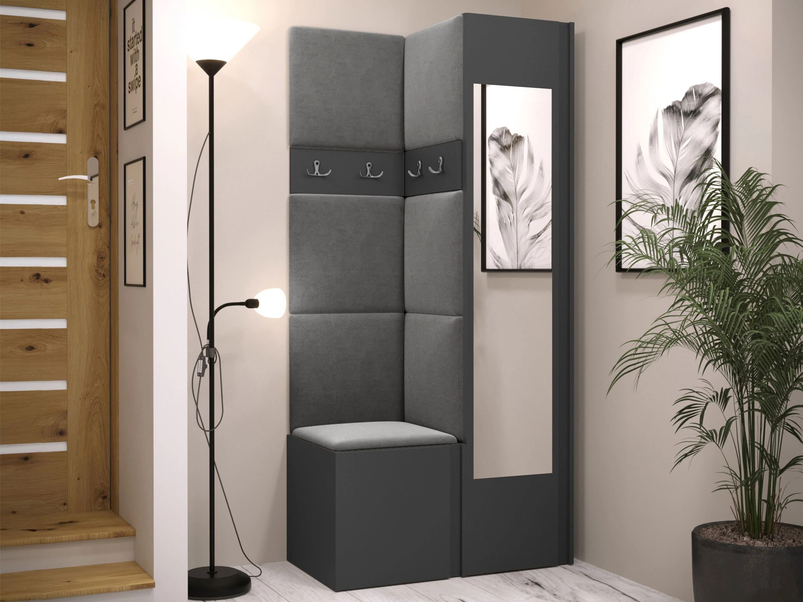 Meuble d'entrée Pinis XXV (Graphite)