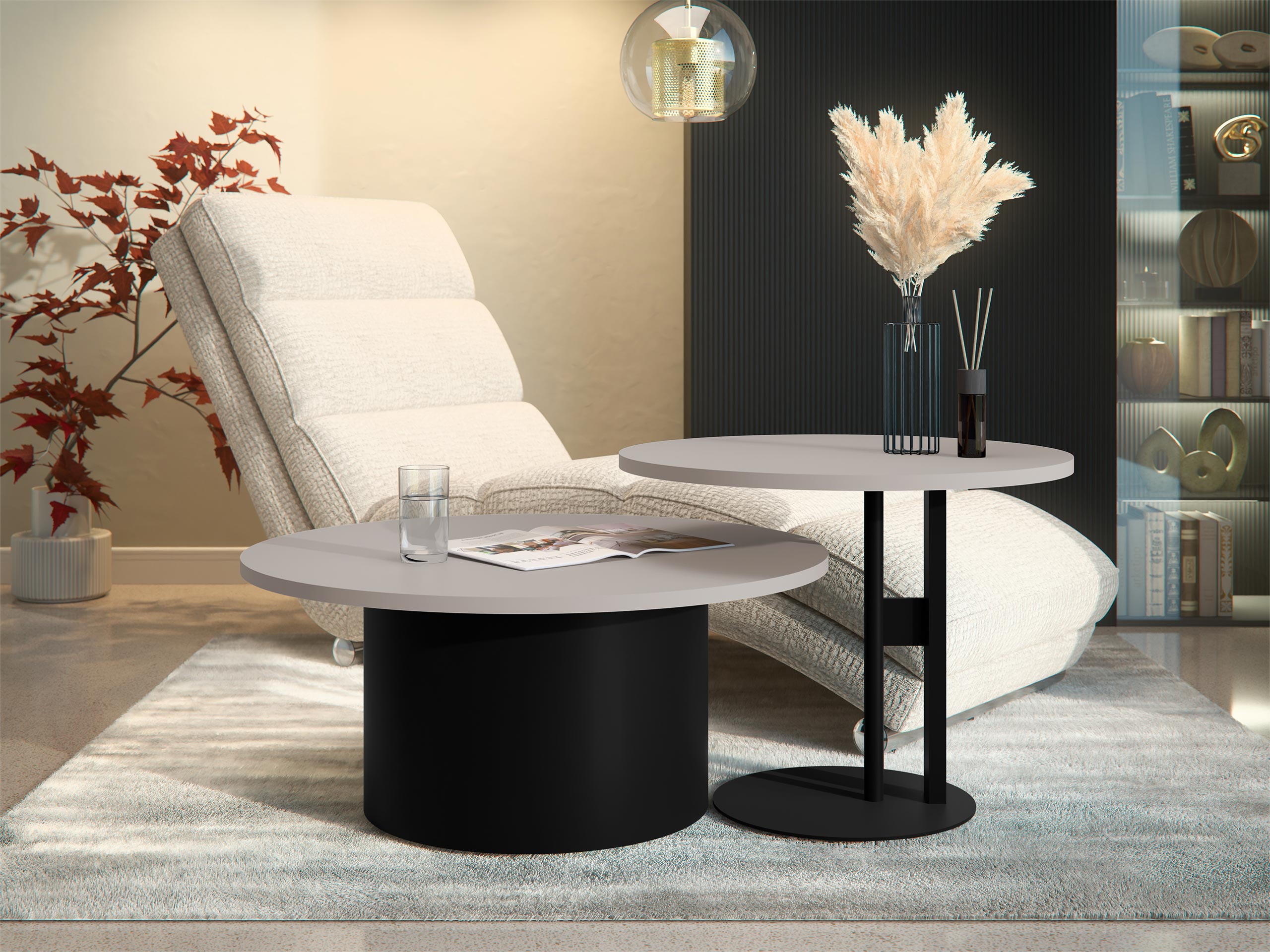 Ensemble tables basses Oswego 159 (Cachemire)