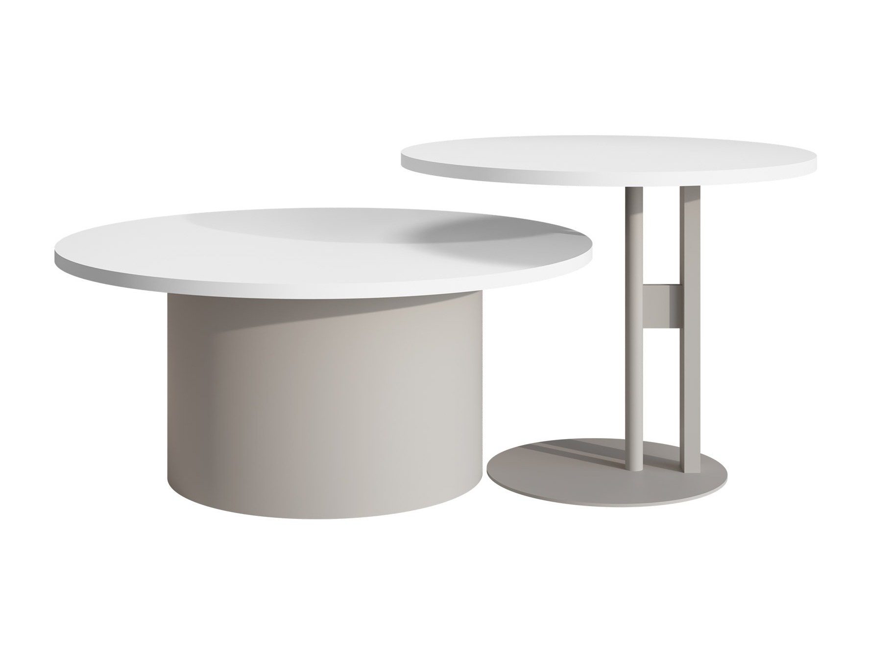 Ensemble tables basses Oswego 160 (Blanc)