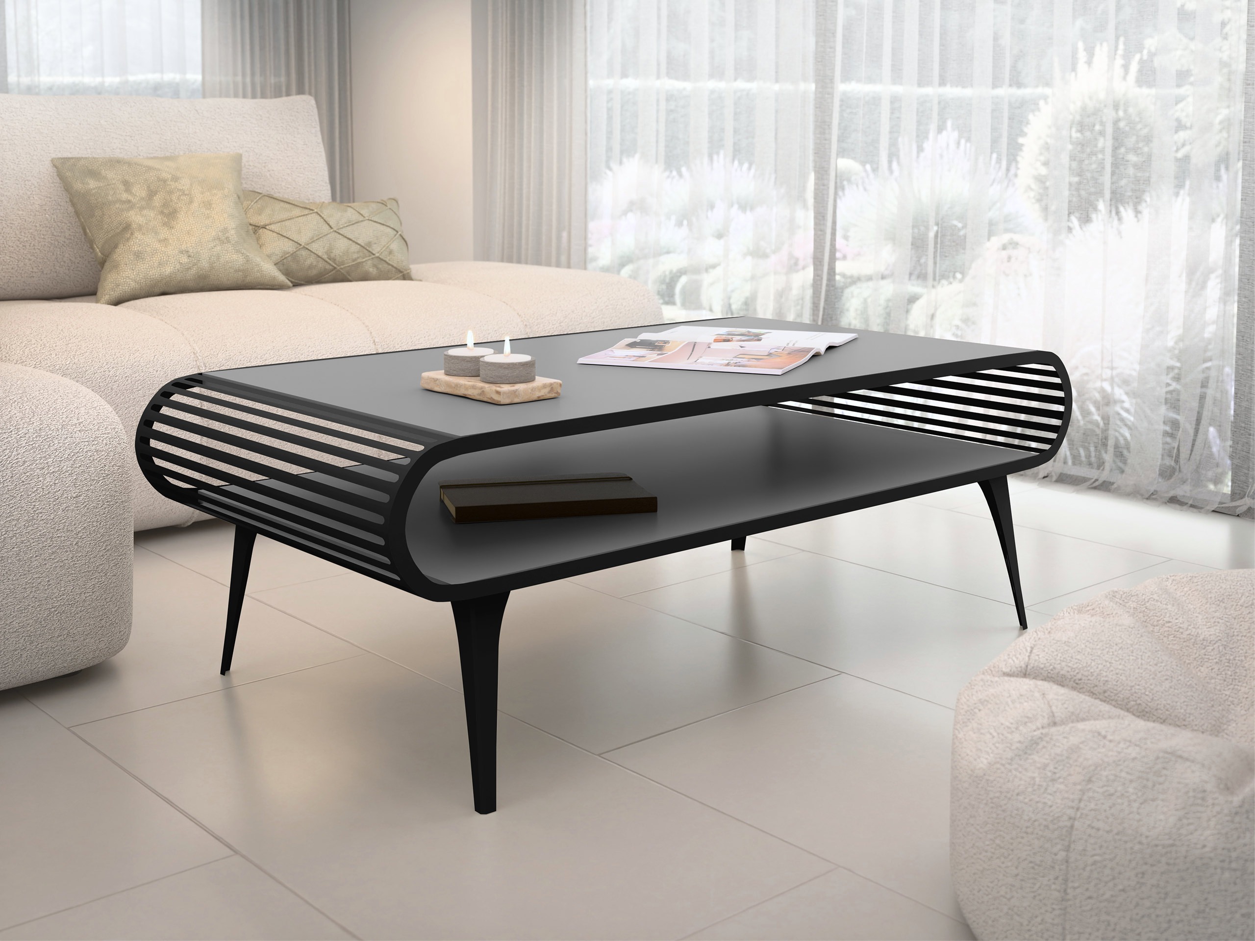 Table basse Oswego 161 (Graphite)