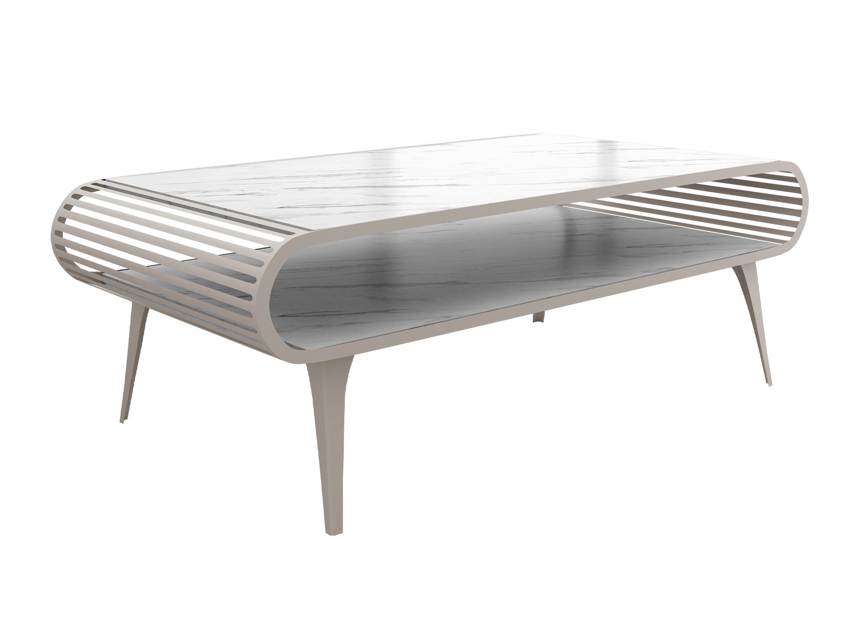 Table basse Oswego 162 (Marbre blanc)