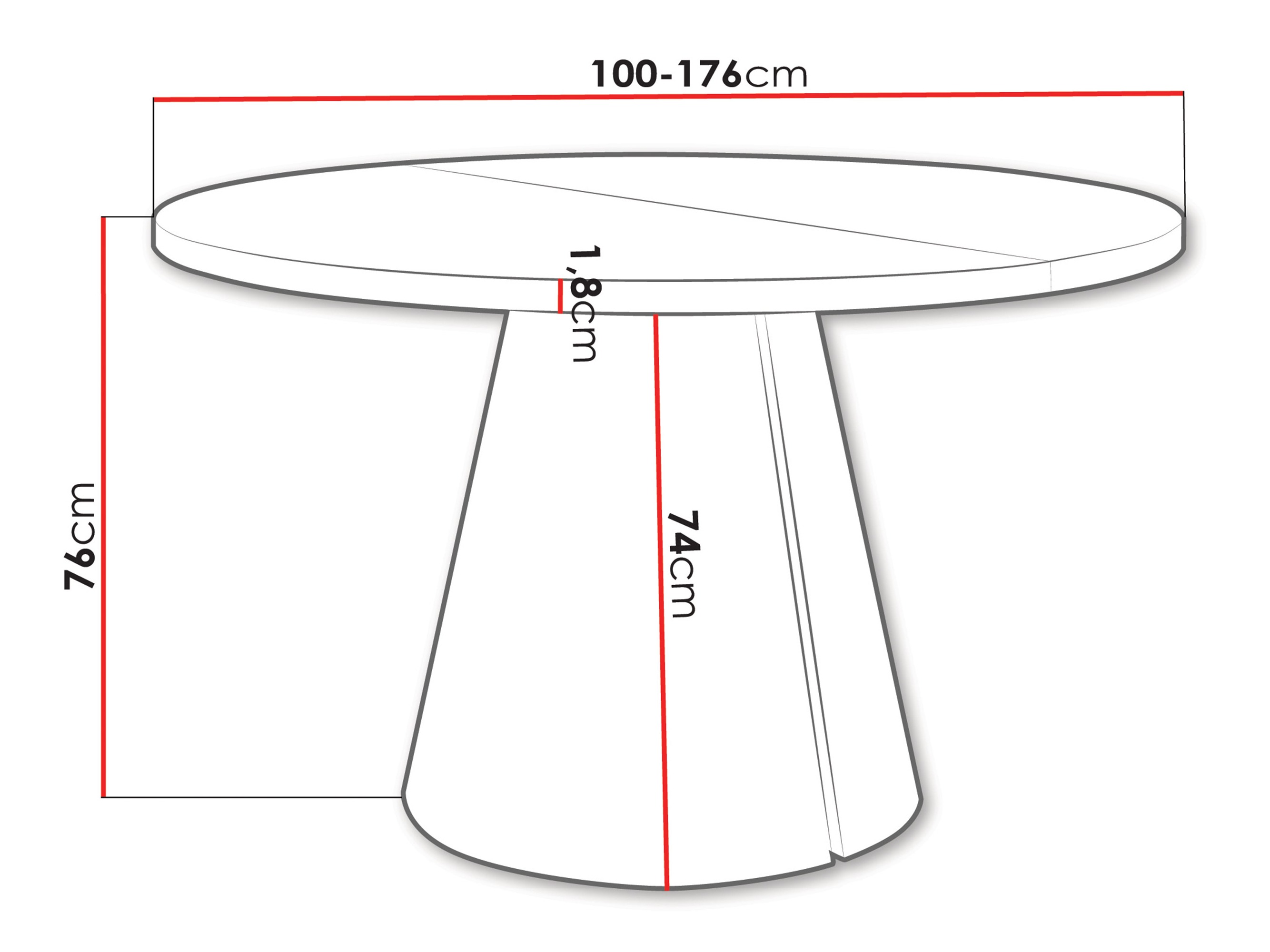 Table Oswego 166