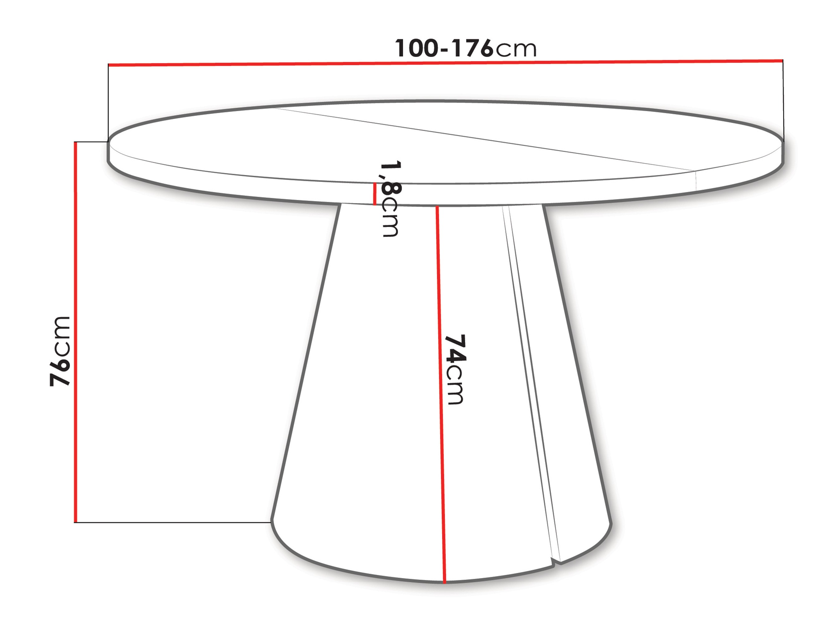 Table Oswego 166