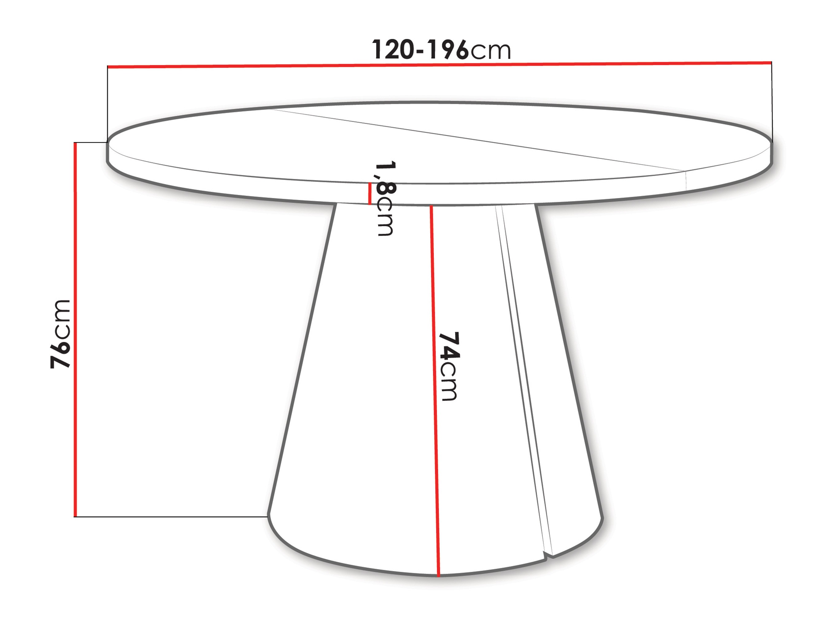 Table Oswego 167 (Chêne doré artisanal)