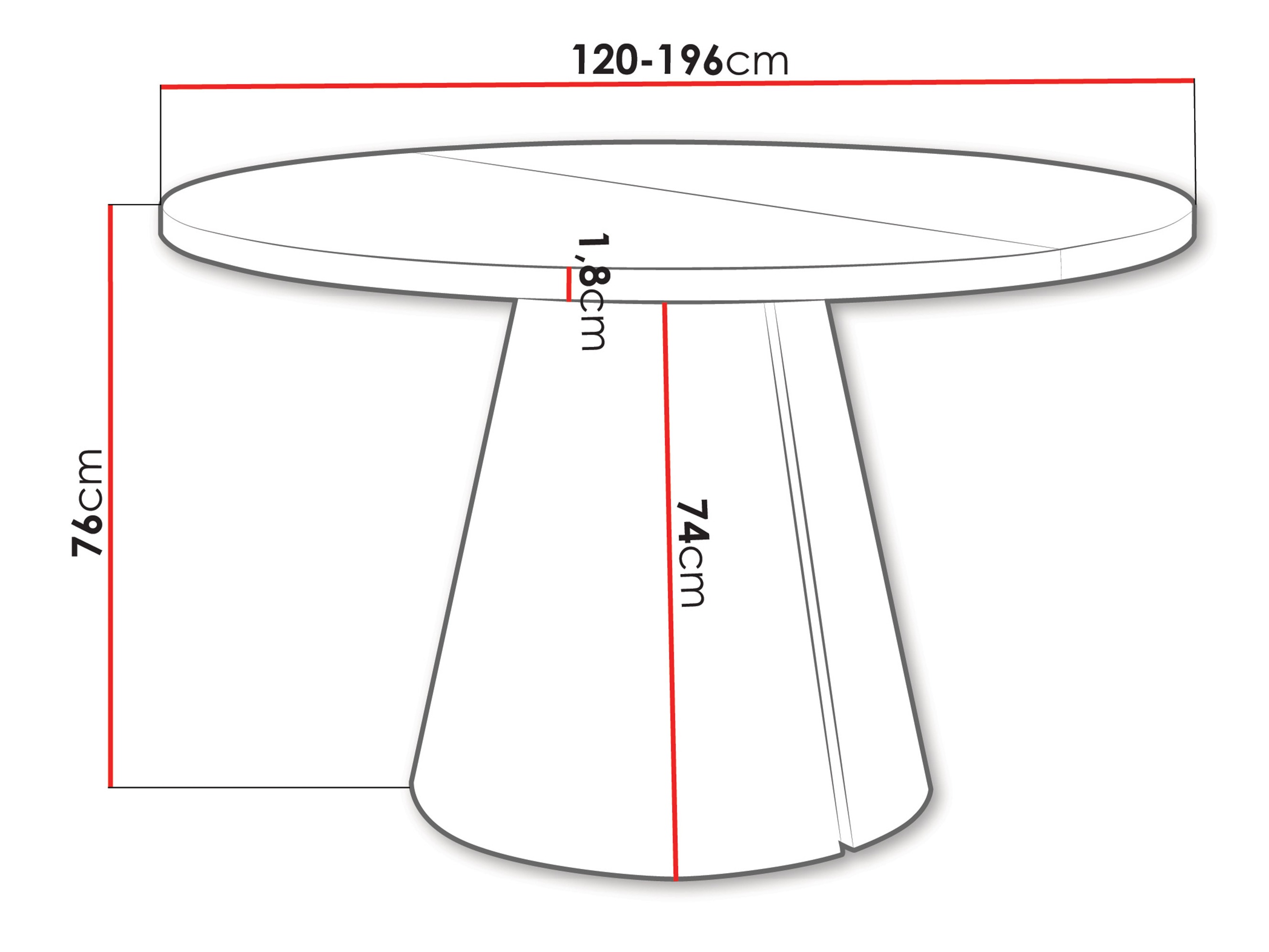 Table Oswego 167