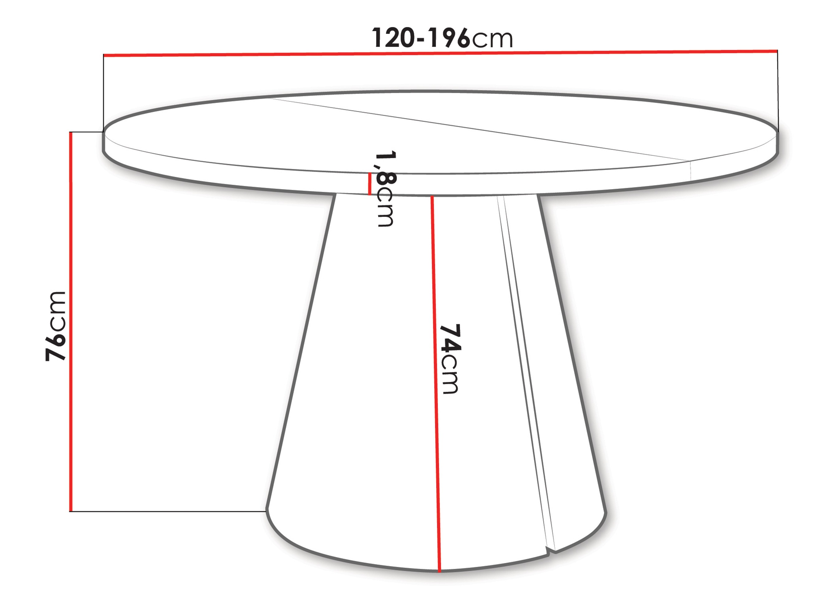 Table Oswego 167