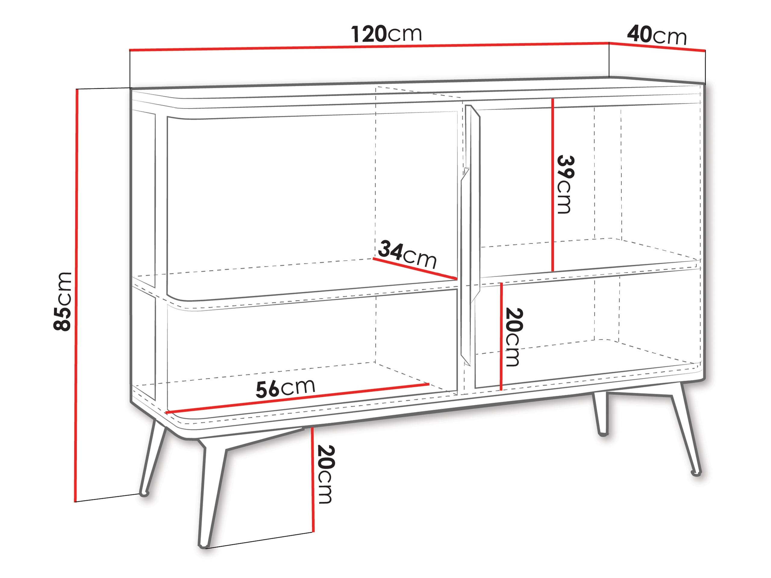 Buffet Camfelo 100 (Cachemire)