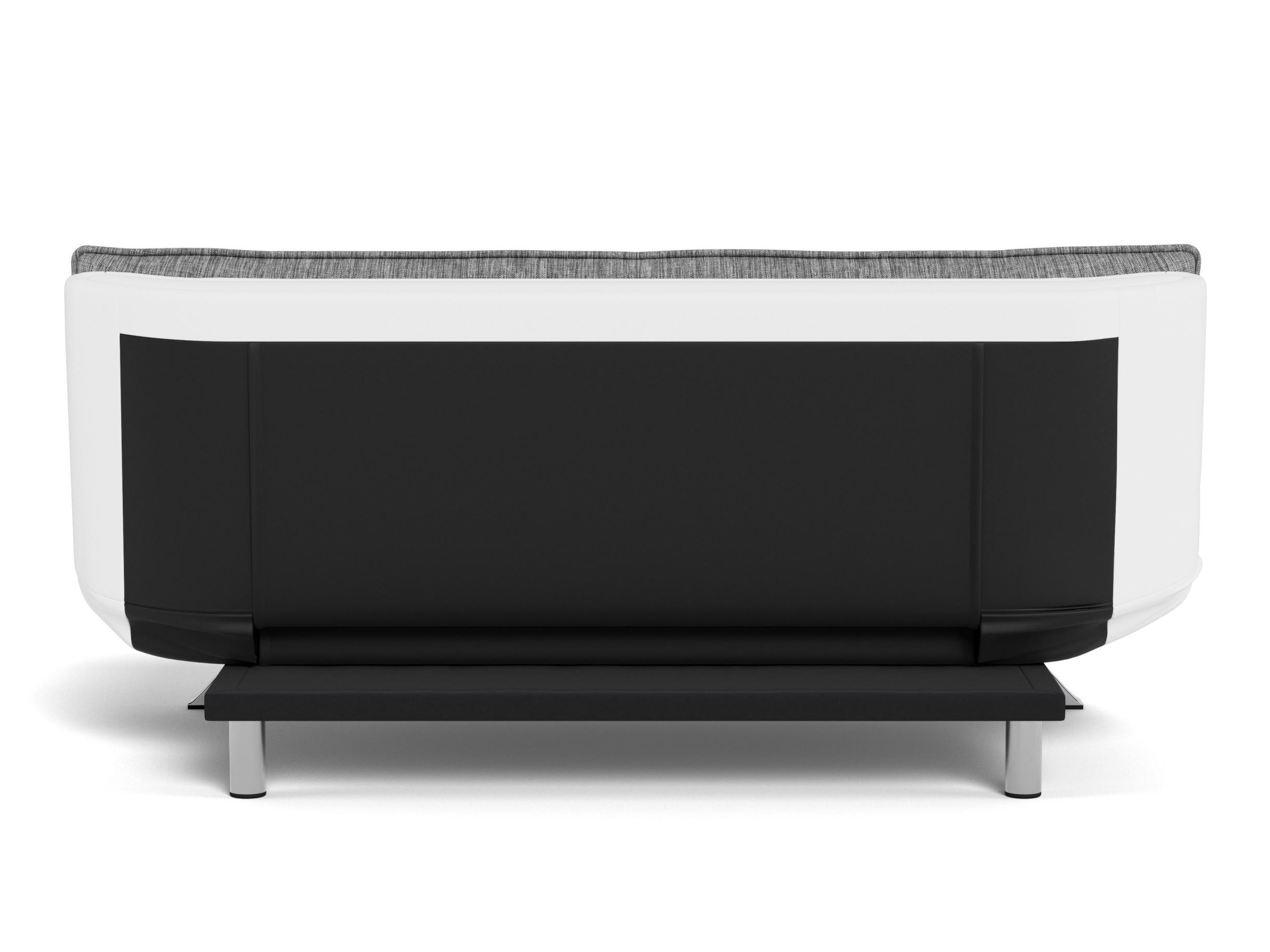 Canapé convertible Norsica 228 (Blanc + Gris clair)