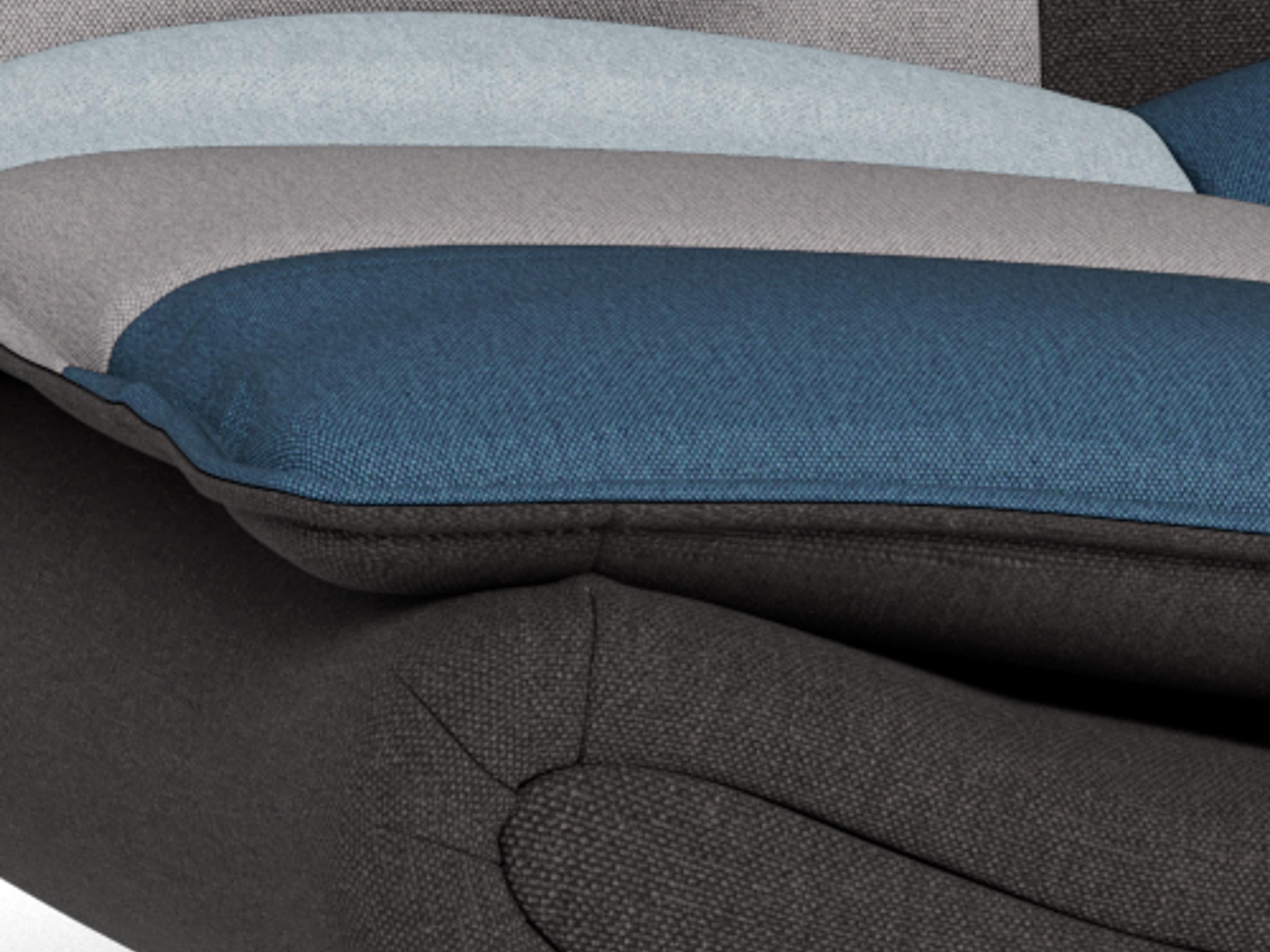 Canapé convertible Norsica 228 (Gris + Bleu)