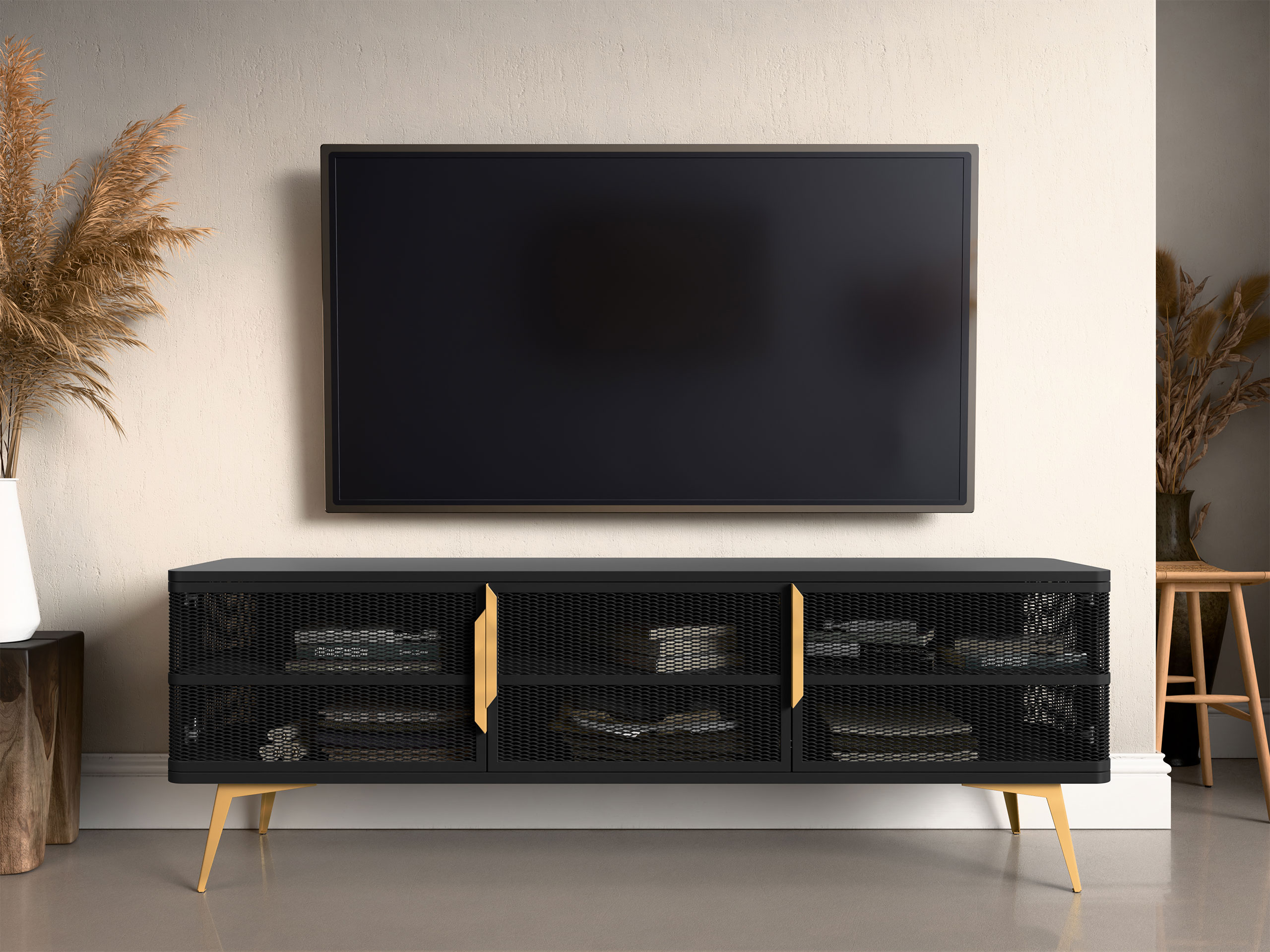 Meuble TV Camfelo 102 (Noir)