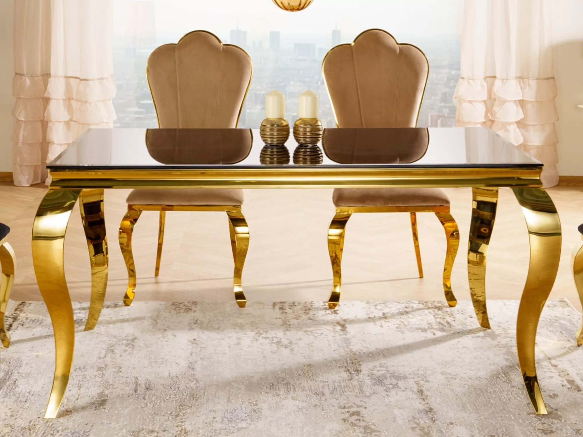 Table Detroit 323 (Doré + Noir)