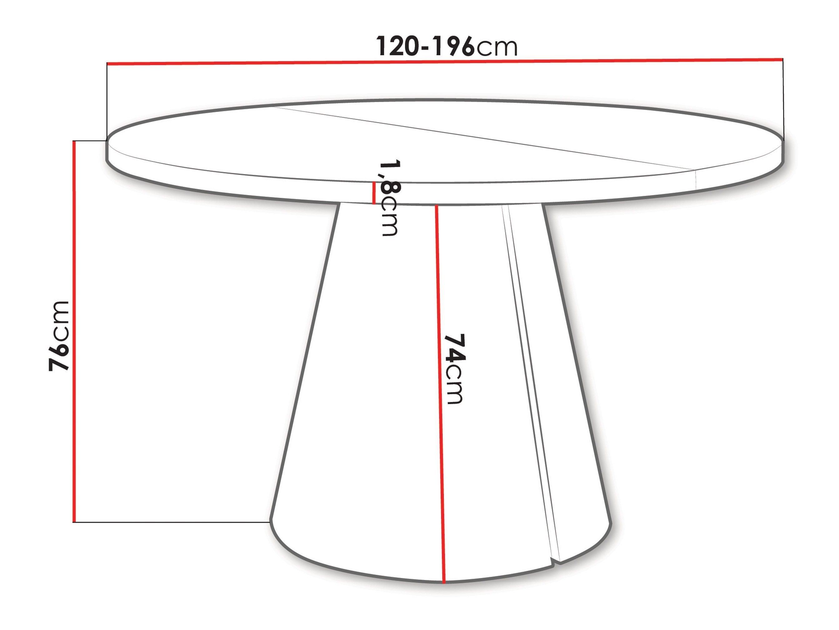 Table Oswego 168