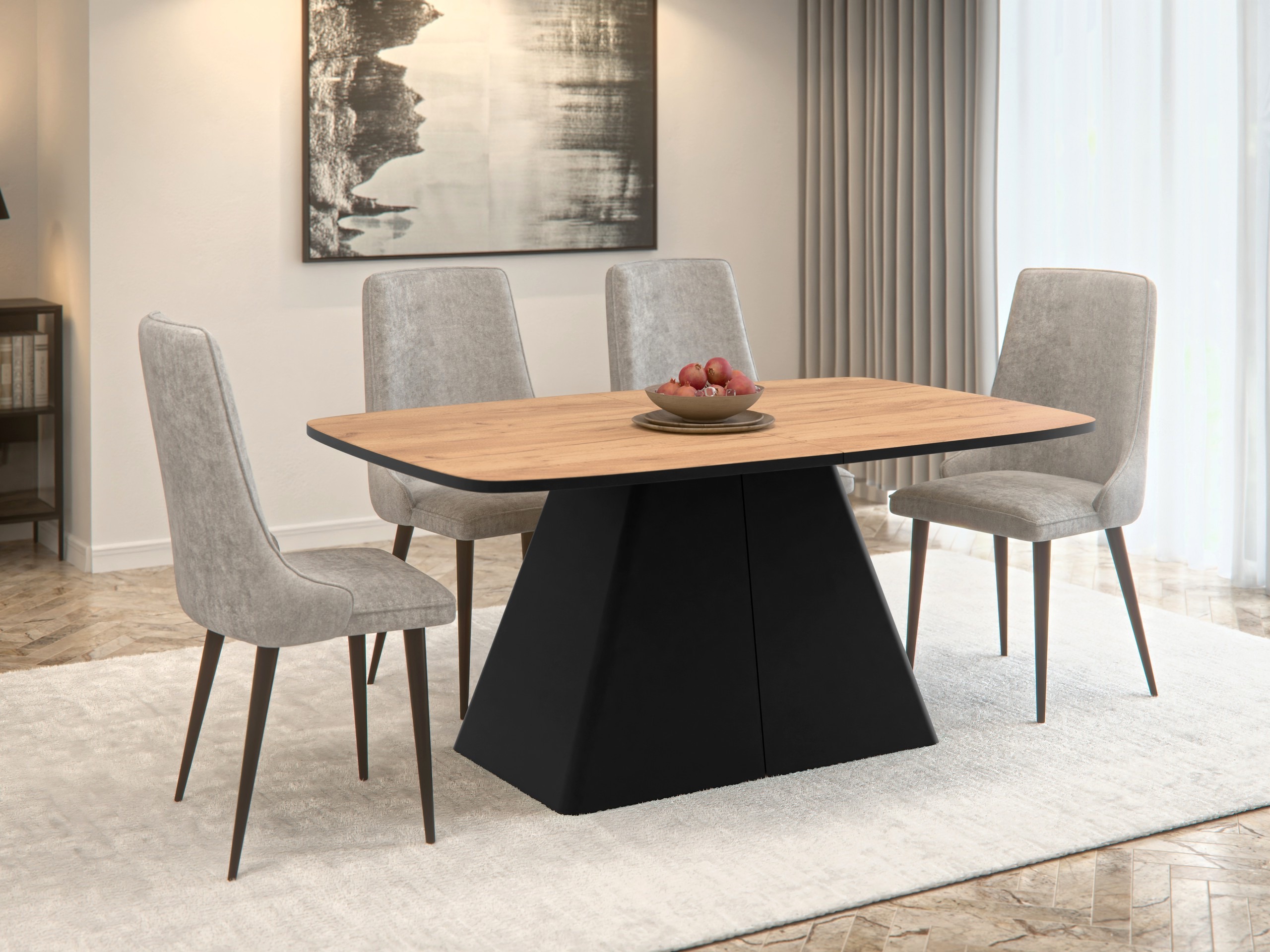 Table Oswego 169 (Chêne doré artisanal)