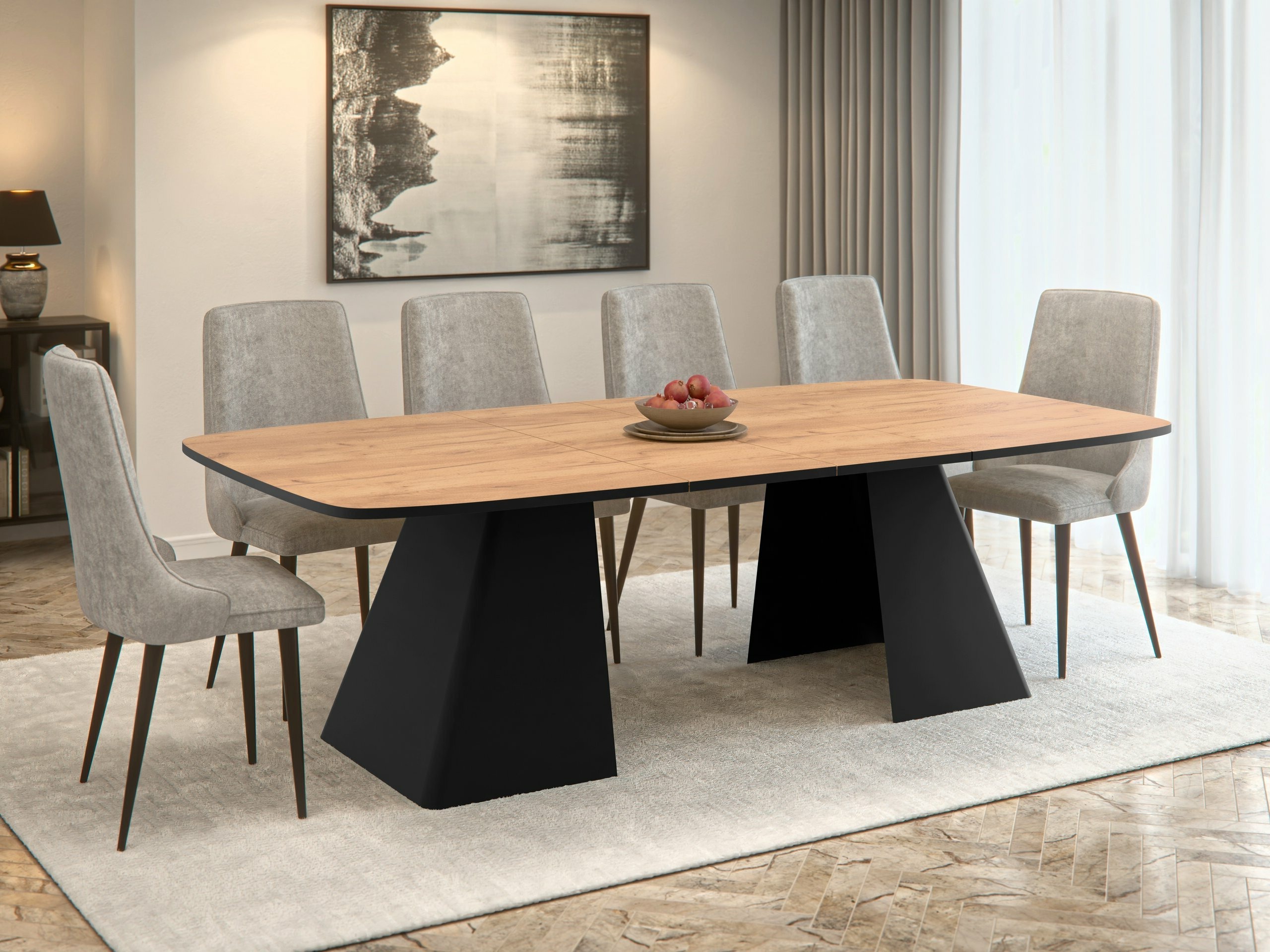 Table Oswego 169 (Chêne doré artisanal)